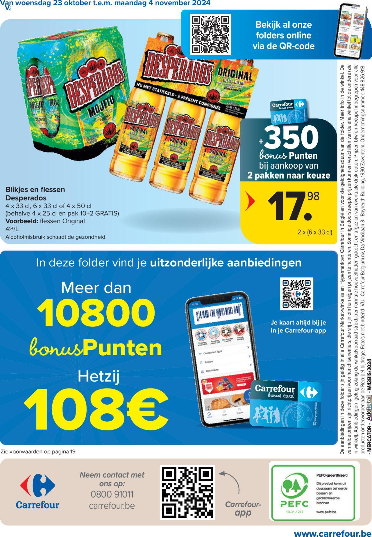 carrefour - Carrefour Bonuspunten Special 23/10/2024 t/m 04/11/2024 - page: 20