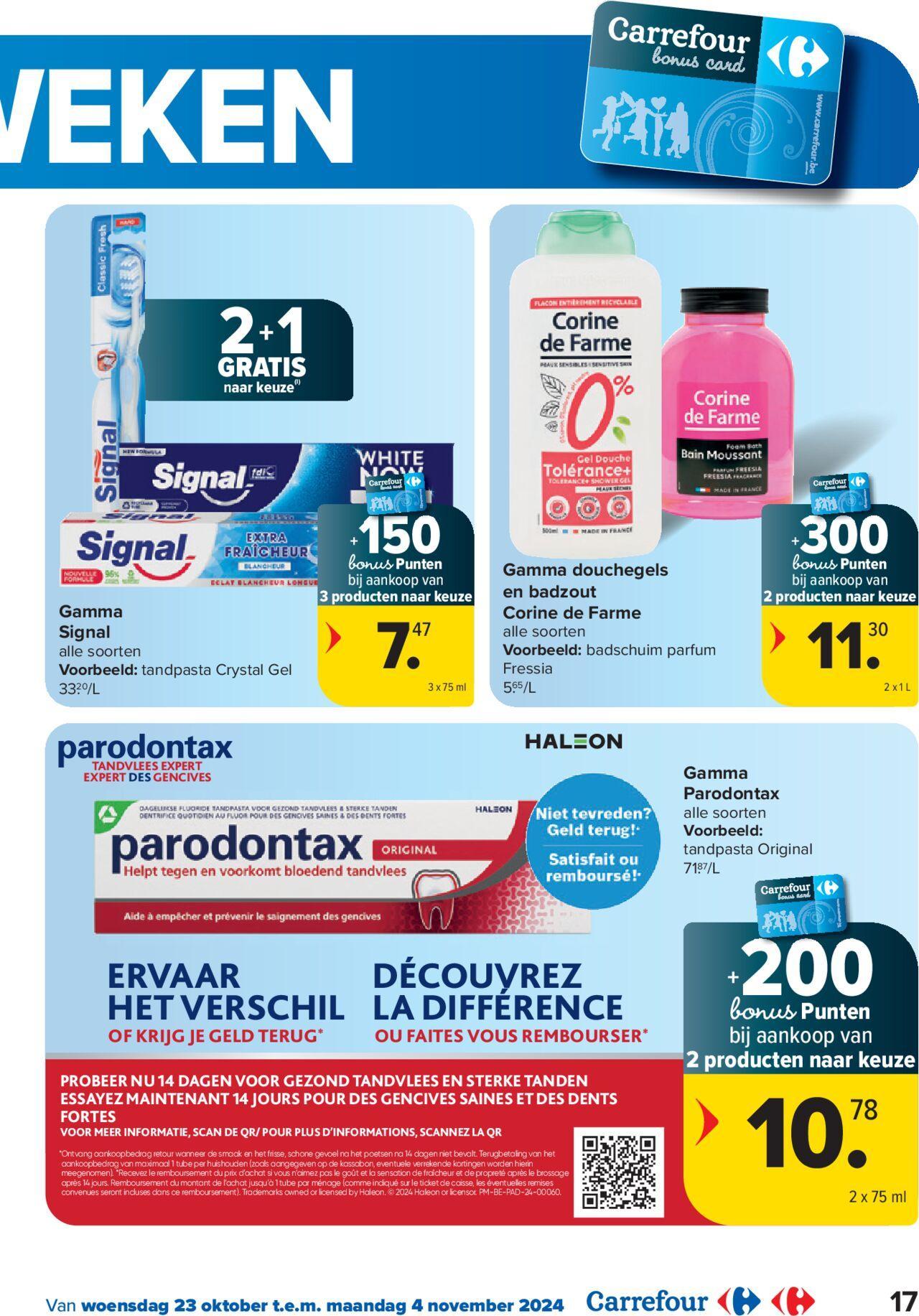 carrefour - Carrefour Bonuspunten Special 23/10/2024 t/m 04/11/2024 - page: 17