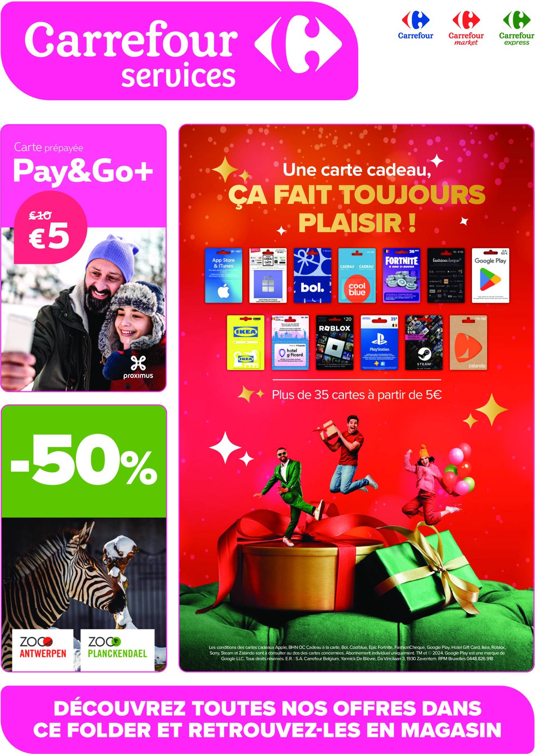 carrefour - Carrefour services folder geldig vanaf 25/11 - 08/12