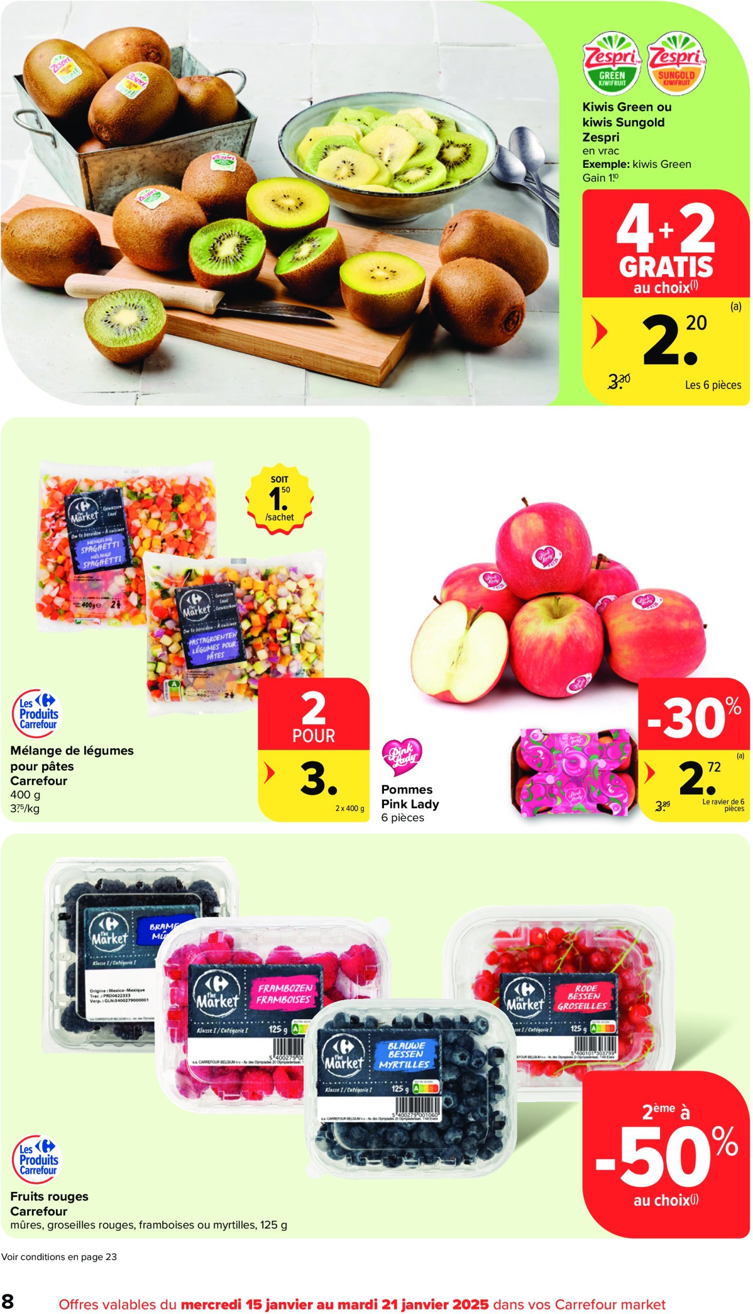 carrefour - Carrefour Market folder geldig vanaf 15/01 - 21/01 - page: 8