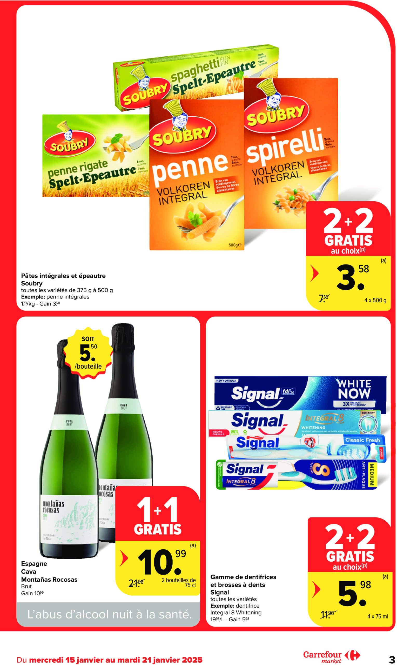 carrefour - Carrefour Market folder geldig vanaf 15/01 - 21/01 - page: 3