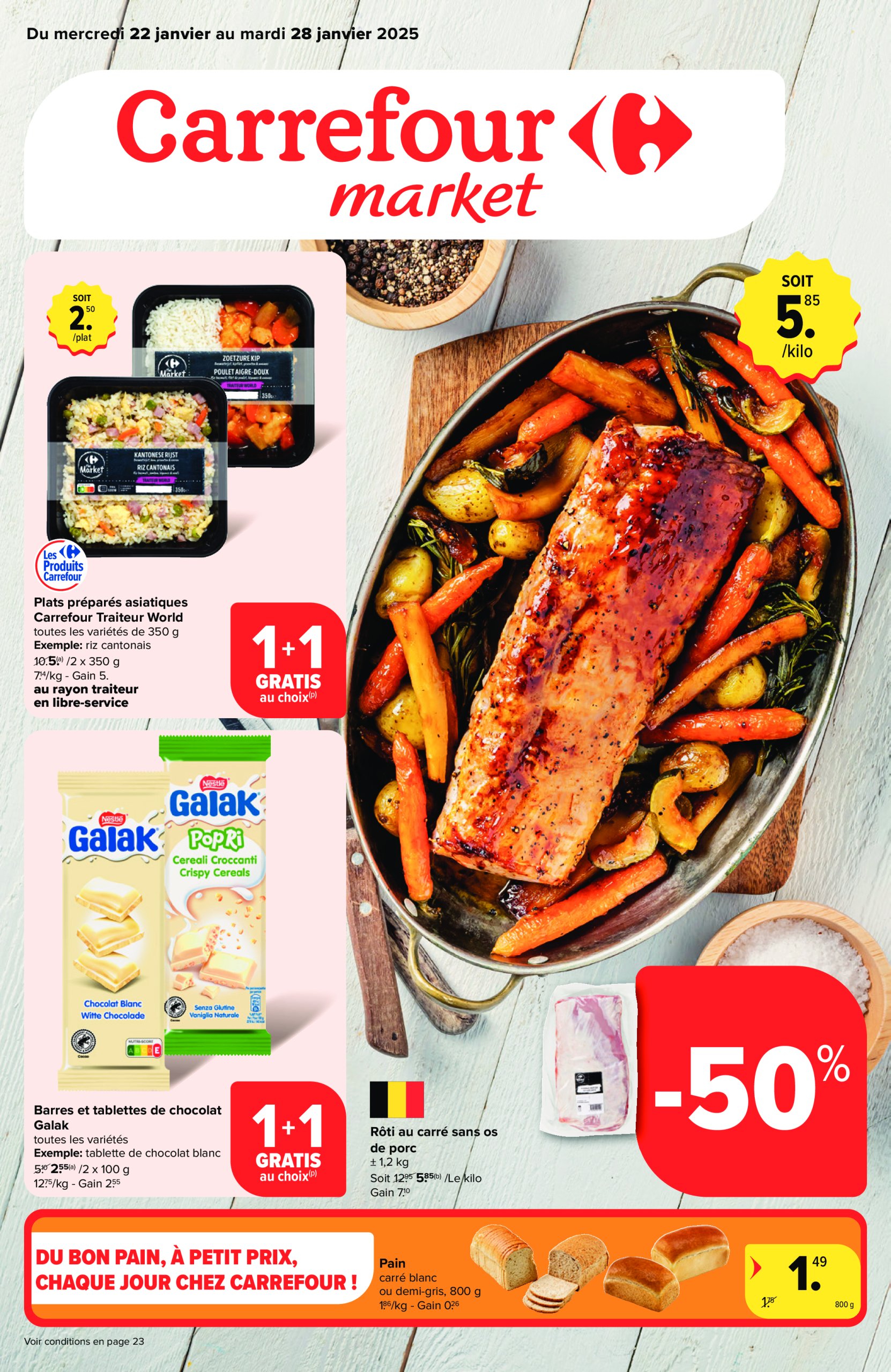 carrefour - Carrefour Market folder geldig vanaf 22/01 - 28/01