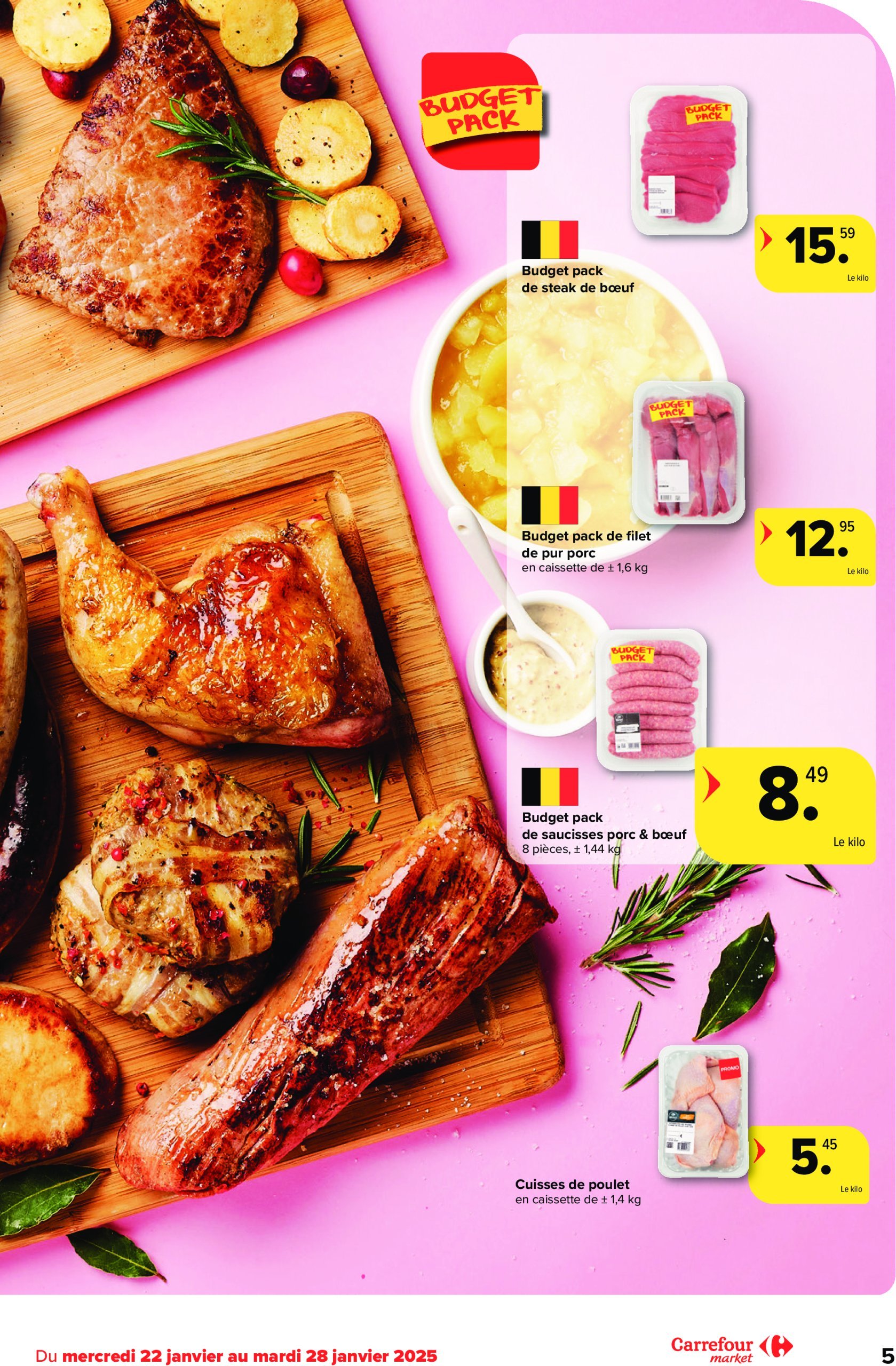 carrefour - Carrefour Market folder geldig vanaf 22/01 - 28/01 - page: 5