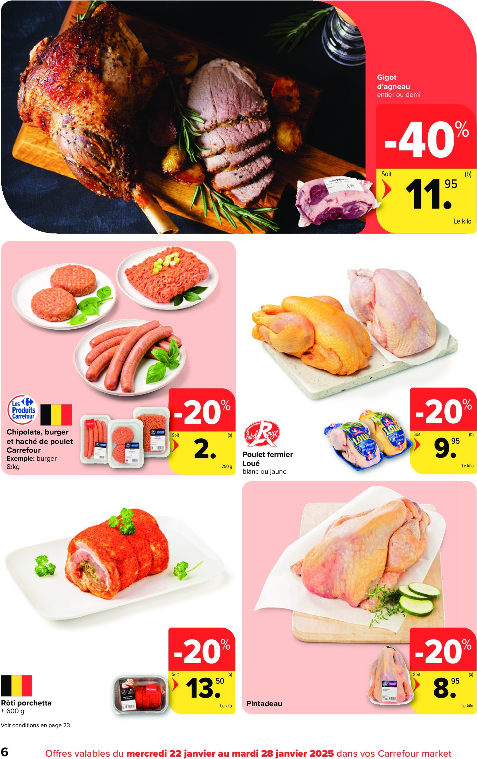 carrefour - Carrefour Market folder geldig vanaf 22/01 - 28/01 - page: 6