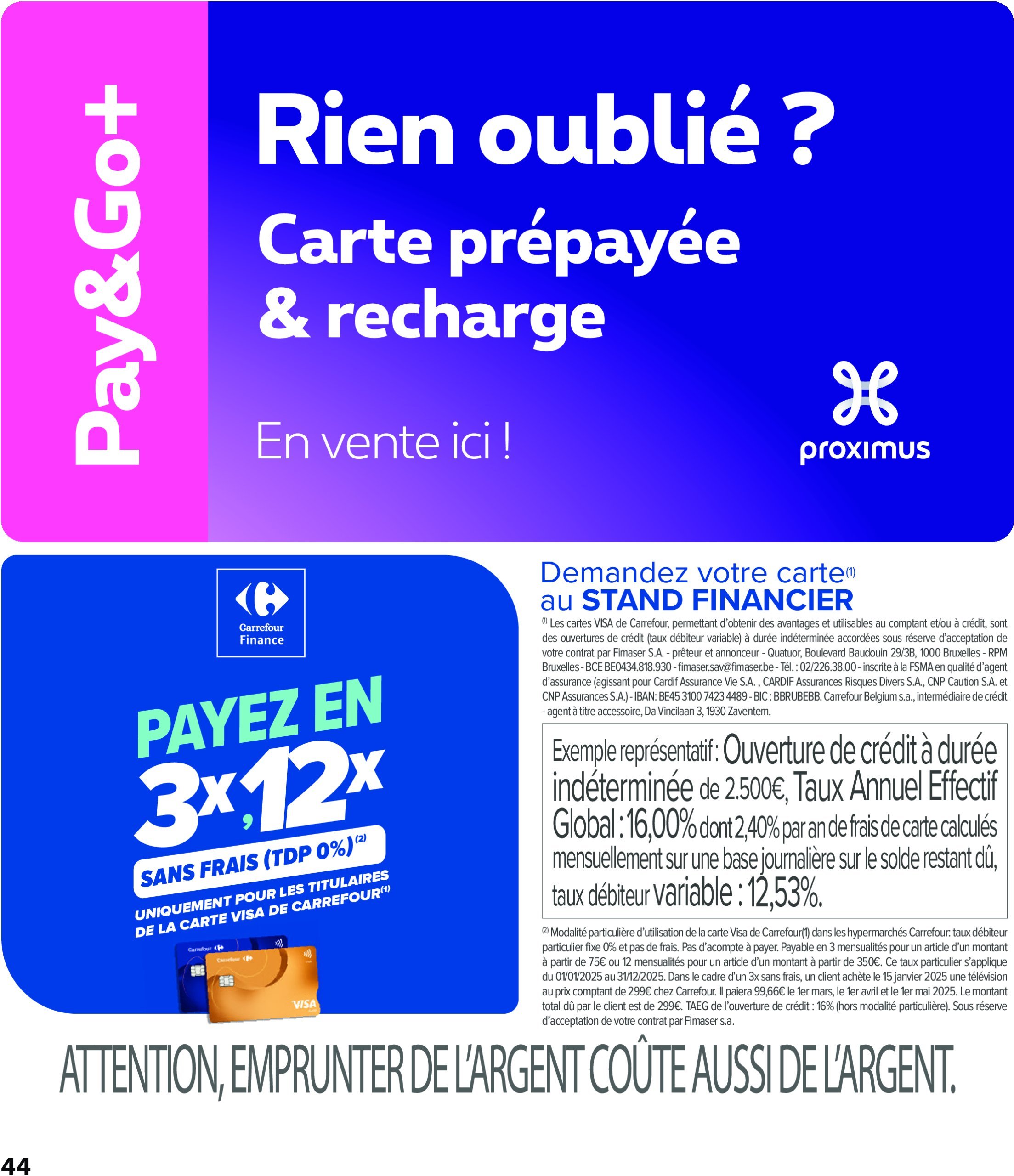 carrefour - Carrefour Hypermarchés folder geldig vanaf 12/02 - 24/02 - page: 44