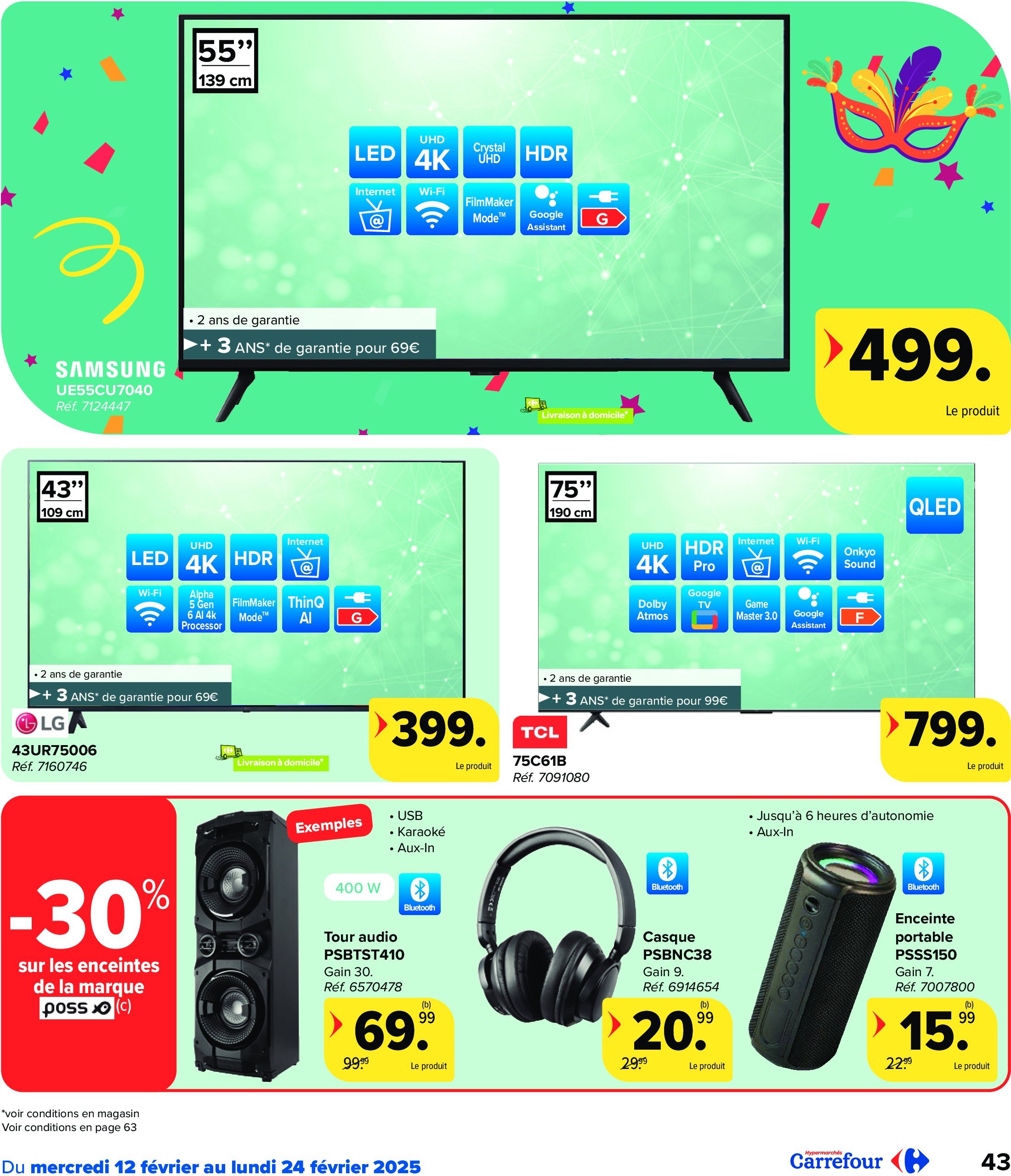 carrefour - Carrefour Hypermarchés folder geldig vanaf 12/02 - 24/02 - page: 43