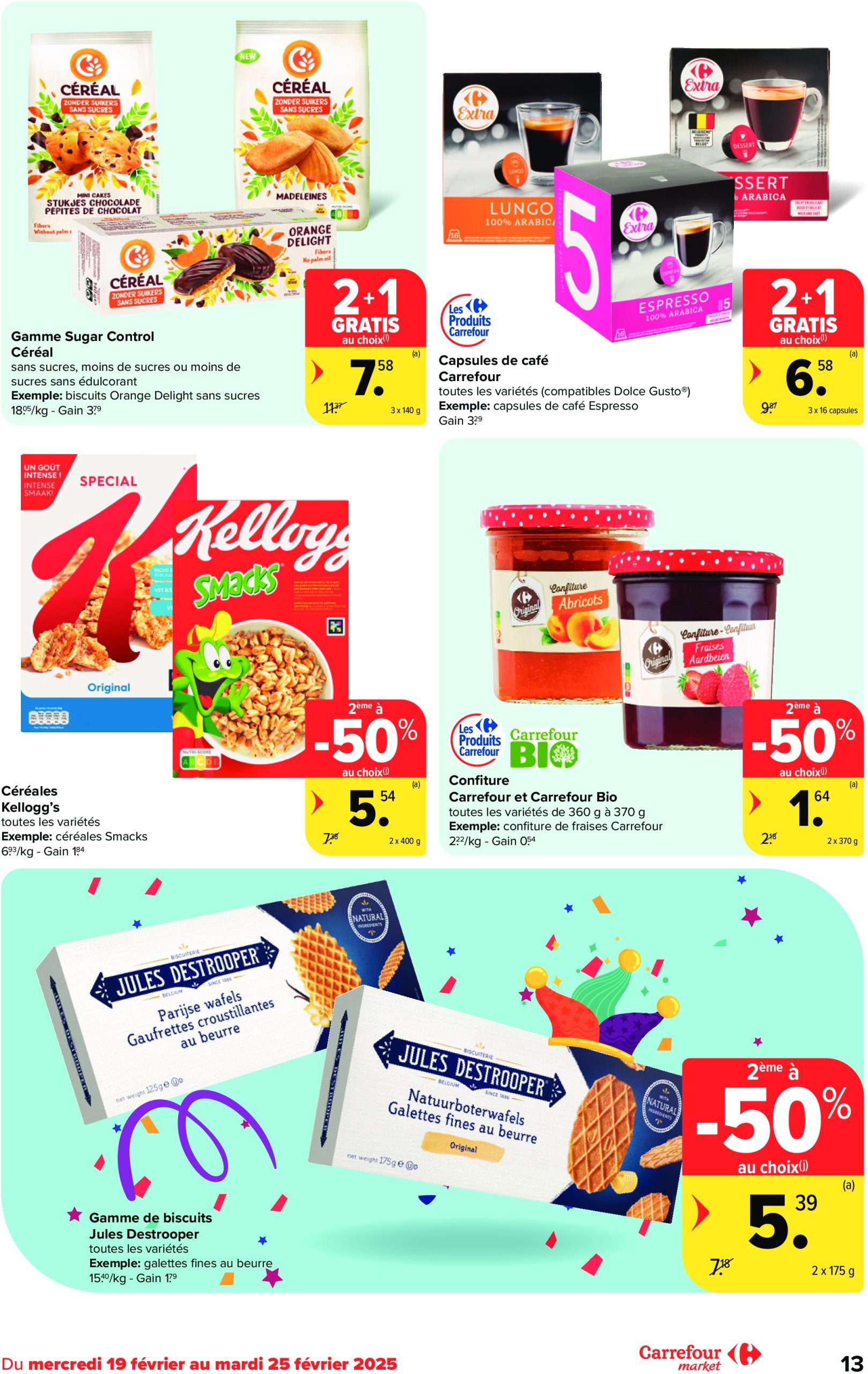 carrefour - Carrefour Market folder geldig vanaf 19/02 - 25/02 - page: 13