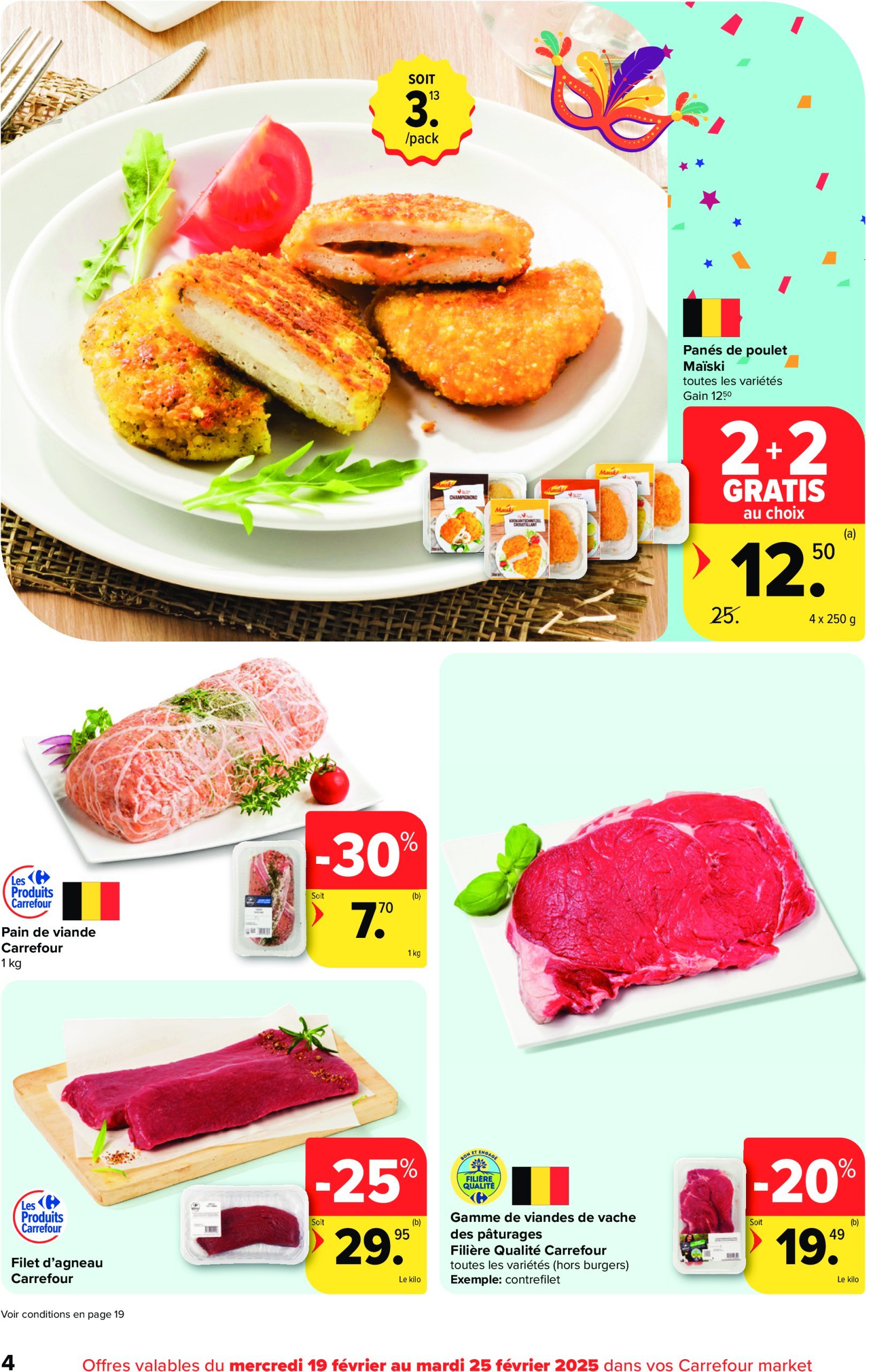 carrefour - Carrefour Market folder geldig vanaf 19/02 - 25/02 - page: 4