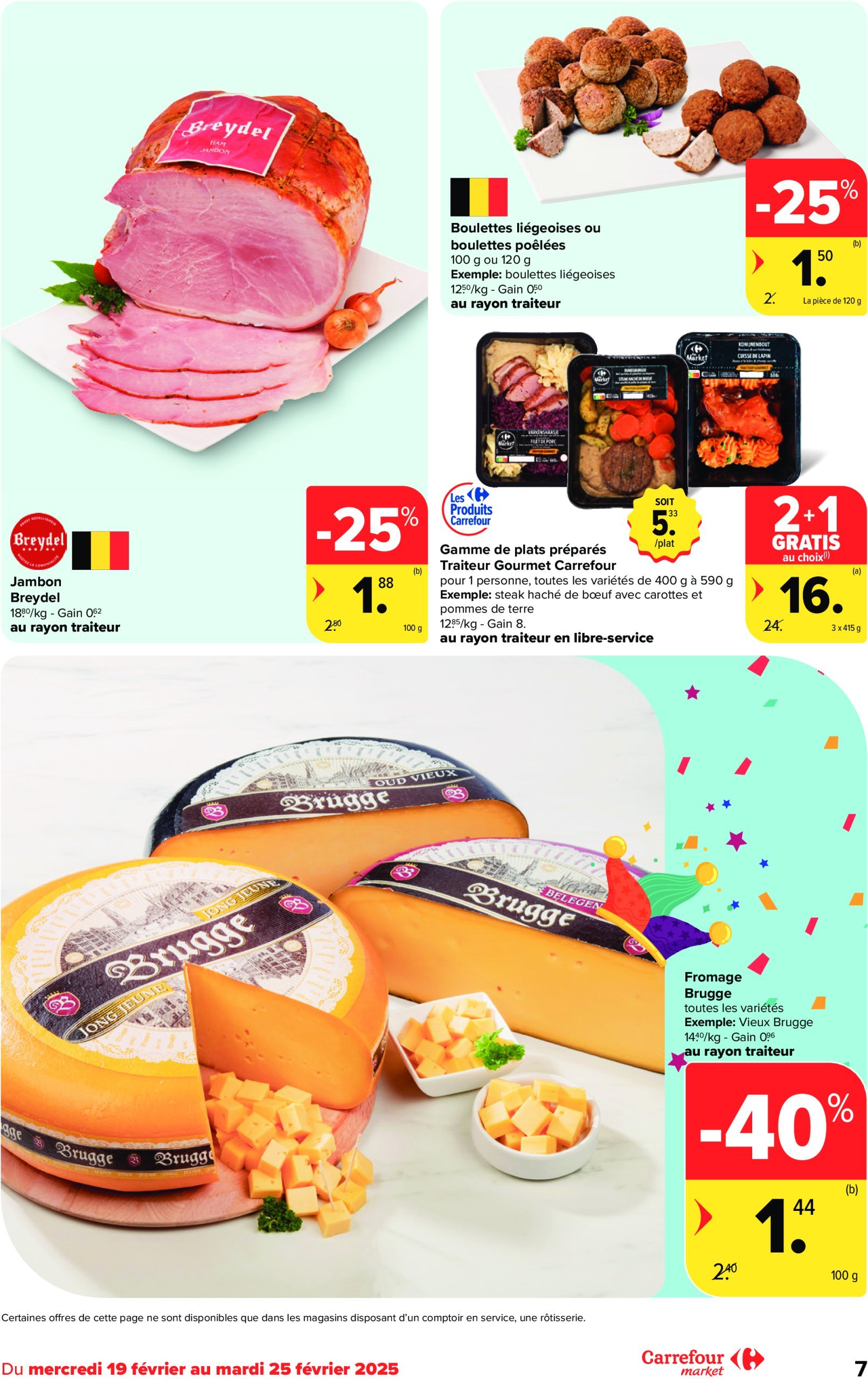 carrefour - Carrefour Market folder geldig vanaf 19/02 - 25/02 - page: 7