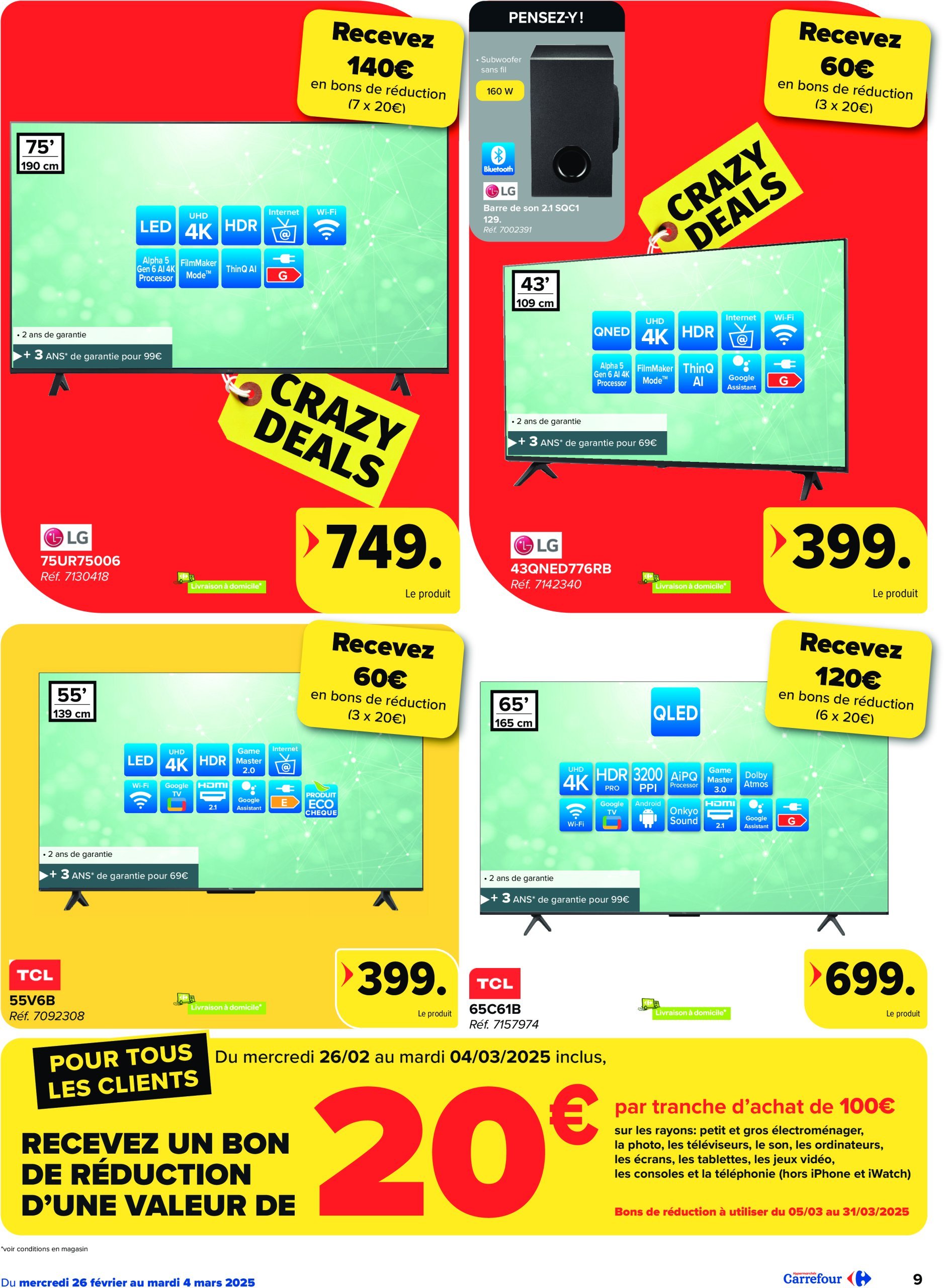 carrefour - Carrefour Hypermarchés - Crazy deals folder geldig vanaf 26/02 - 04/03 - page: 9