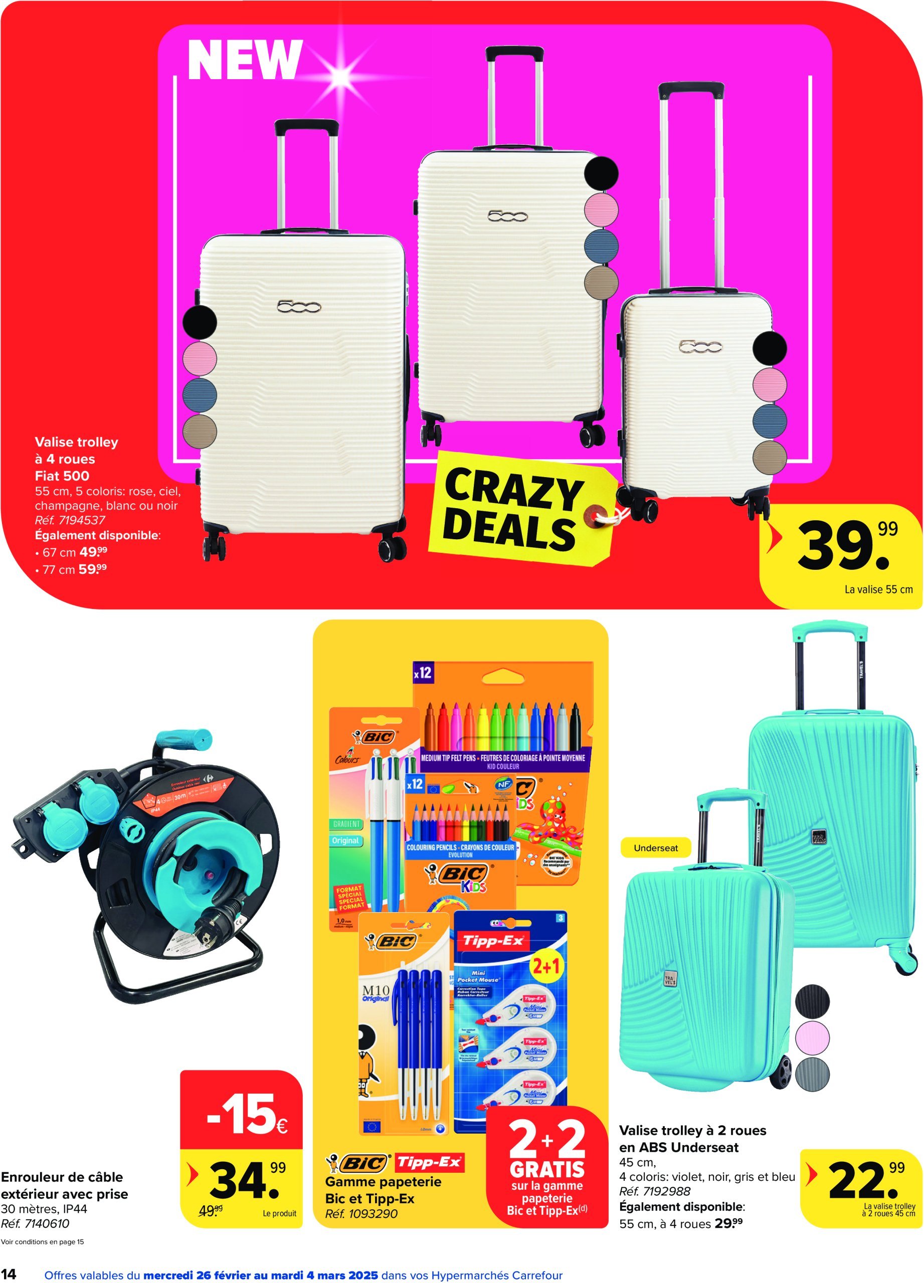 carrefour - Carrefour Hypermarchés - Crazy deals folder geldig vanaf 26/02 - 04/03 - page: 14