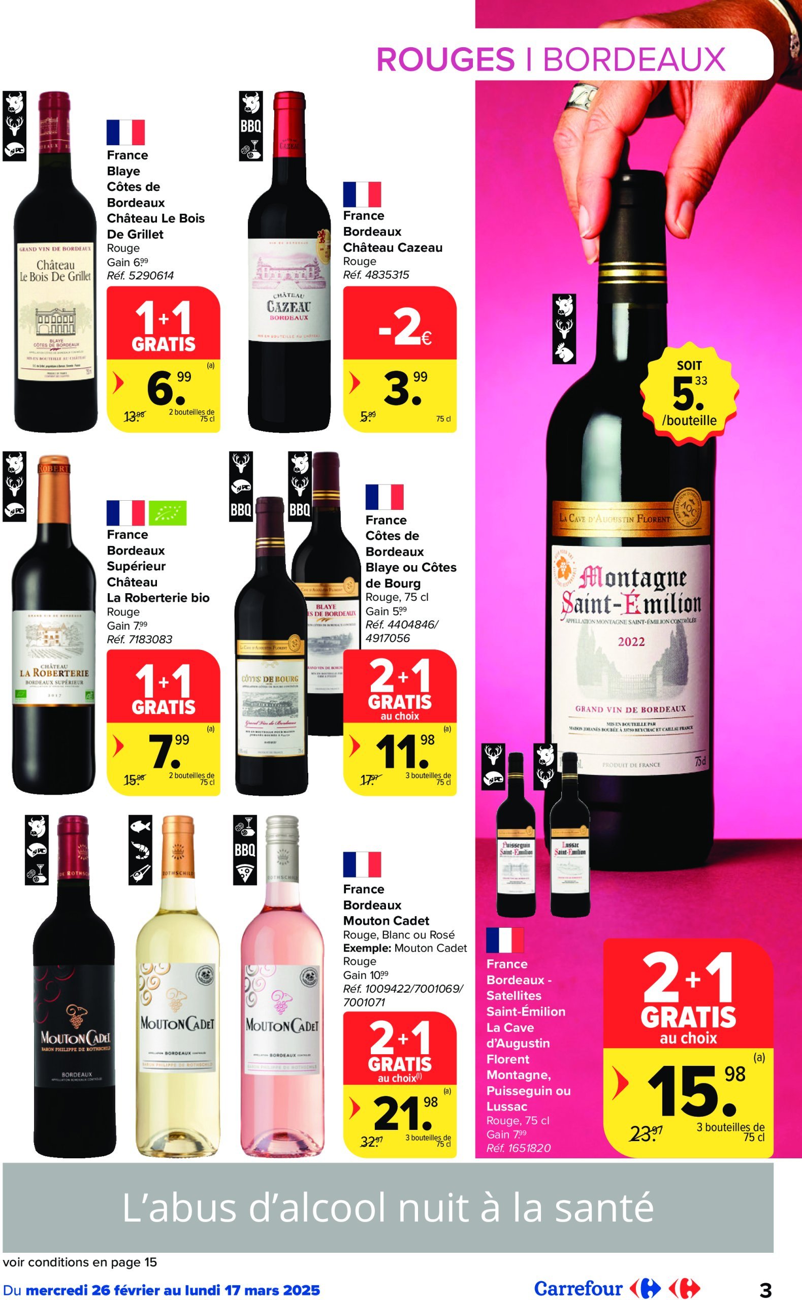 carrefour - Carrefour - Foire aux Vins folder geldig vanaf 26/02 - 17/03 - page: 3