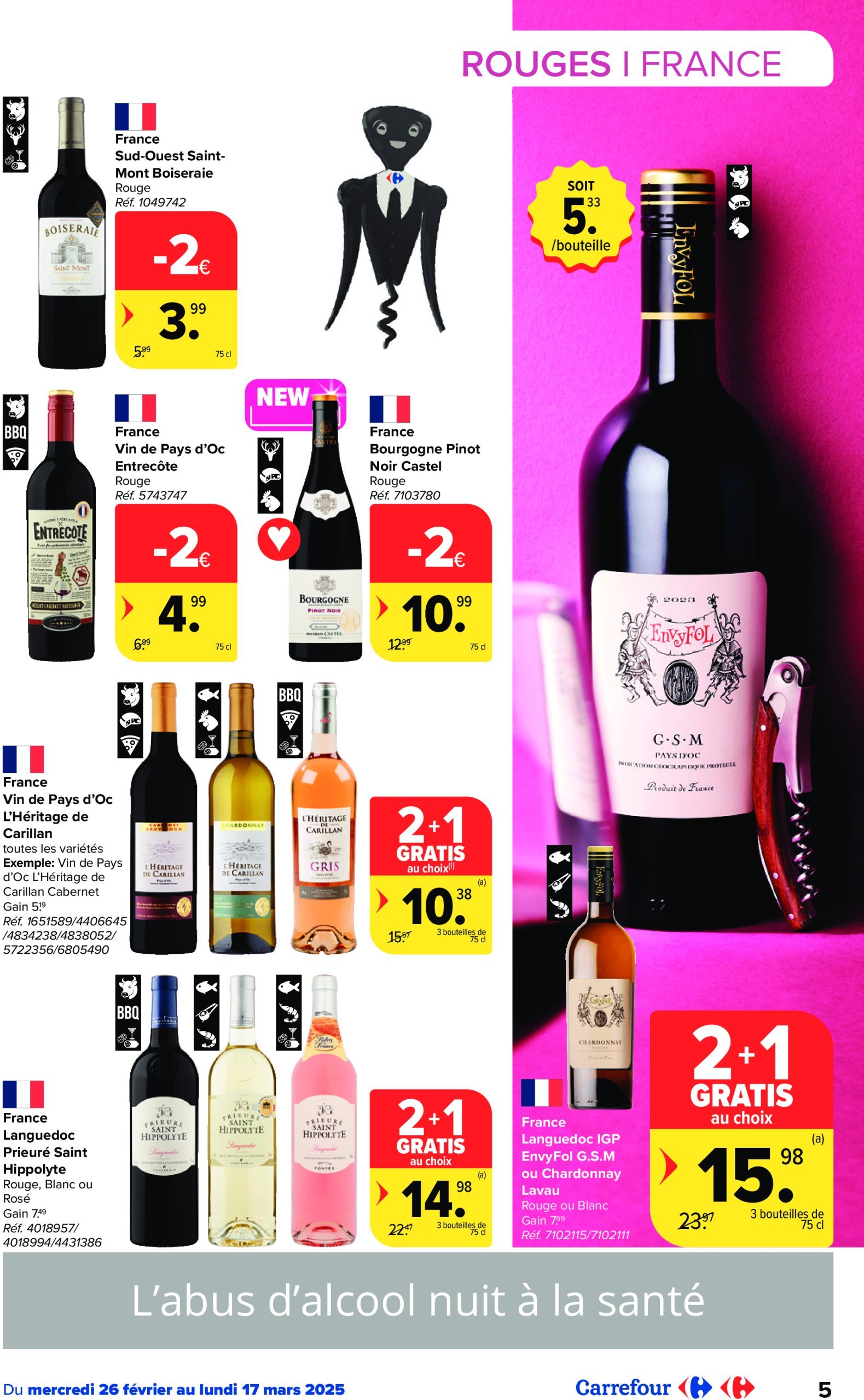 carrefour - Carrefour - Foire aux Vins folder geldig vanaf 26/02 - 17/03 - page: 5