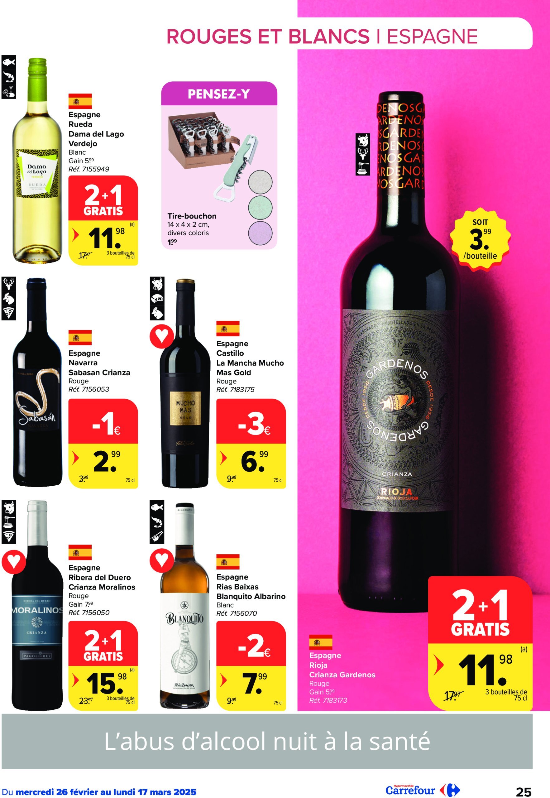 carrefour - Carrefour - Foire aux Vins folder geldig vanaf 26/02 - 17/03 - page: 25