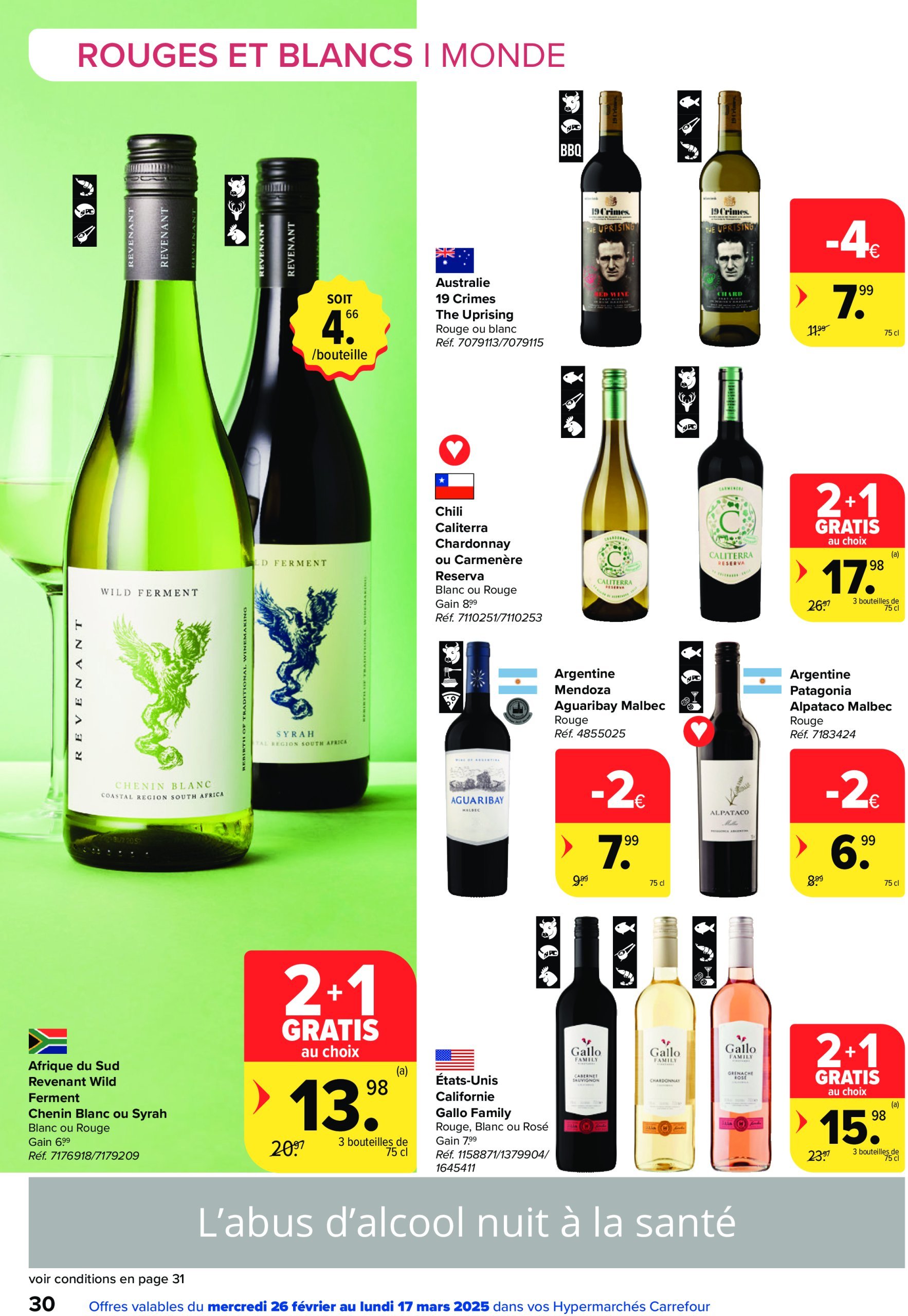 carrefour - Carrefour - Foire aux Vins folder geldig vanaf 26/02 - 17/03 - page: 30