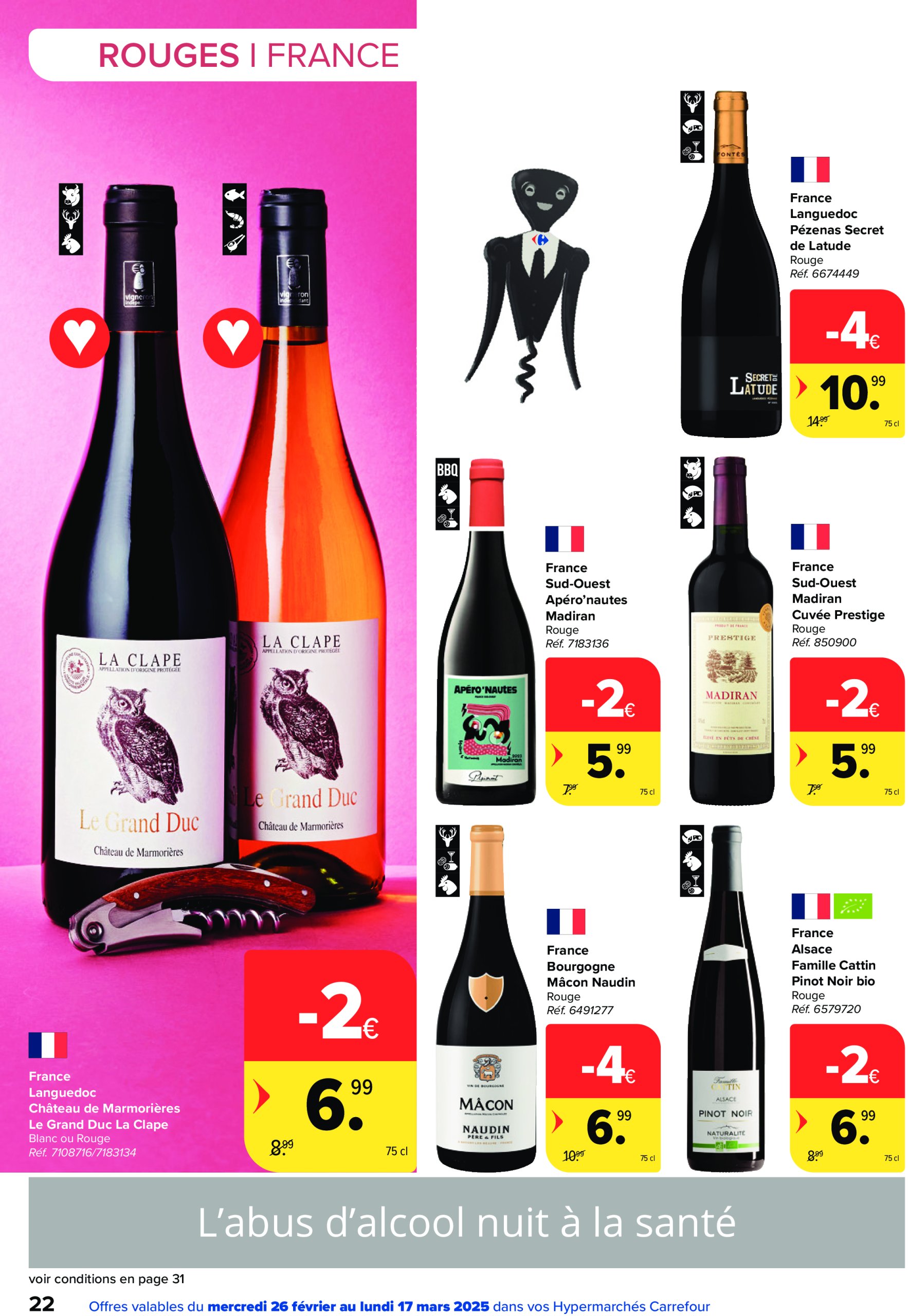 carrefour - Carrefour - Foire aux Vins folder geldig vanaf 26/02 - 17/03 - page: 22