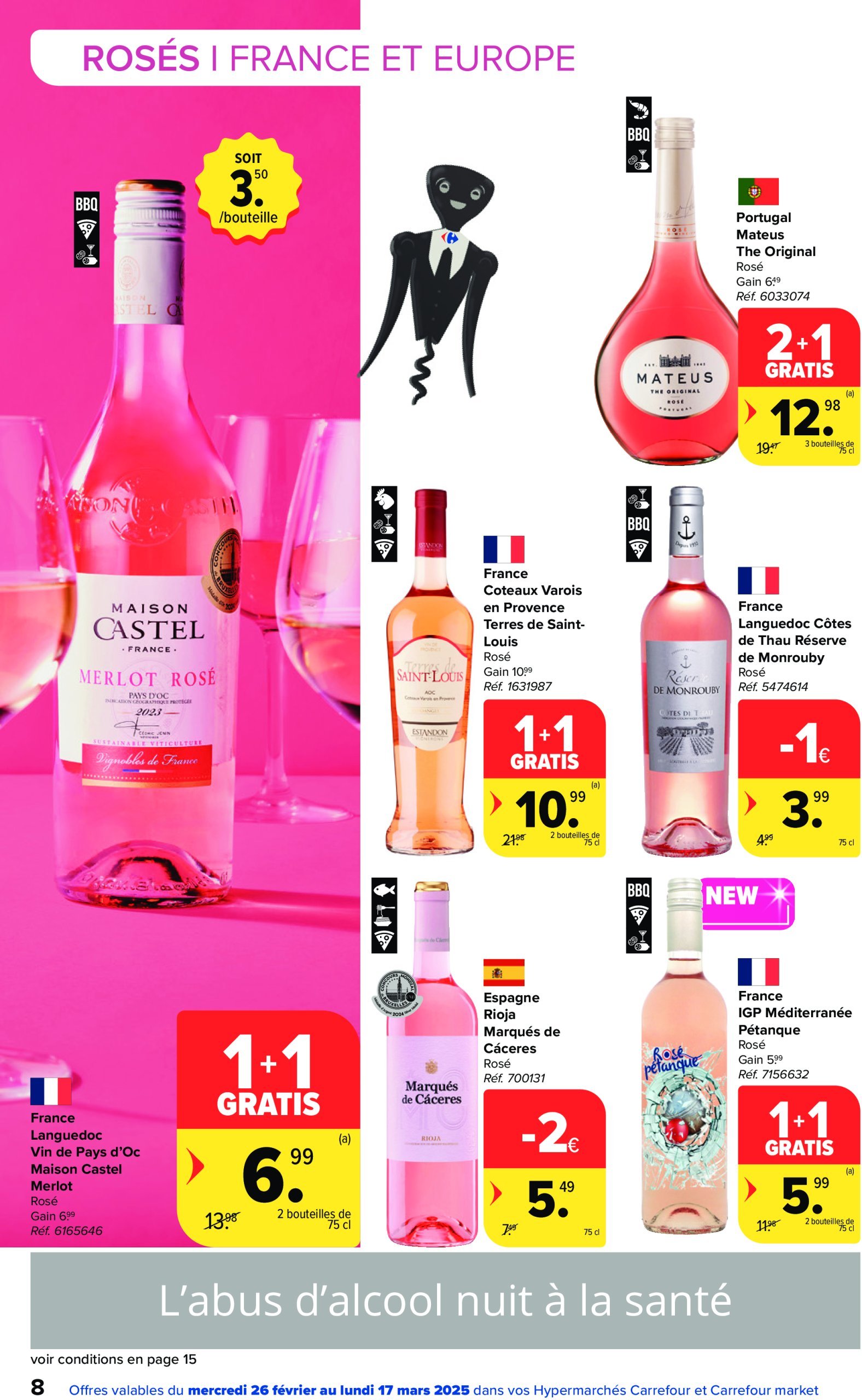 carrefour - Carrefour - Foire aux Vins folder geldig vanaf 26/02 - 17/03 - page: 8