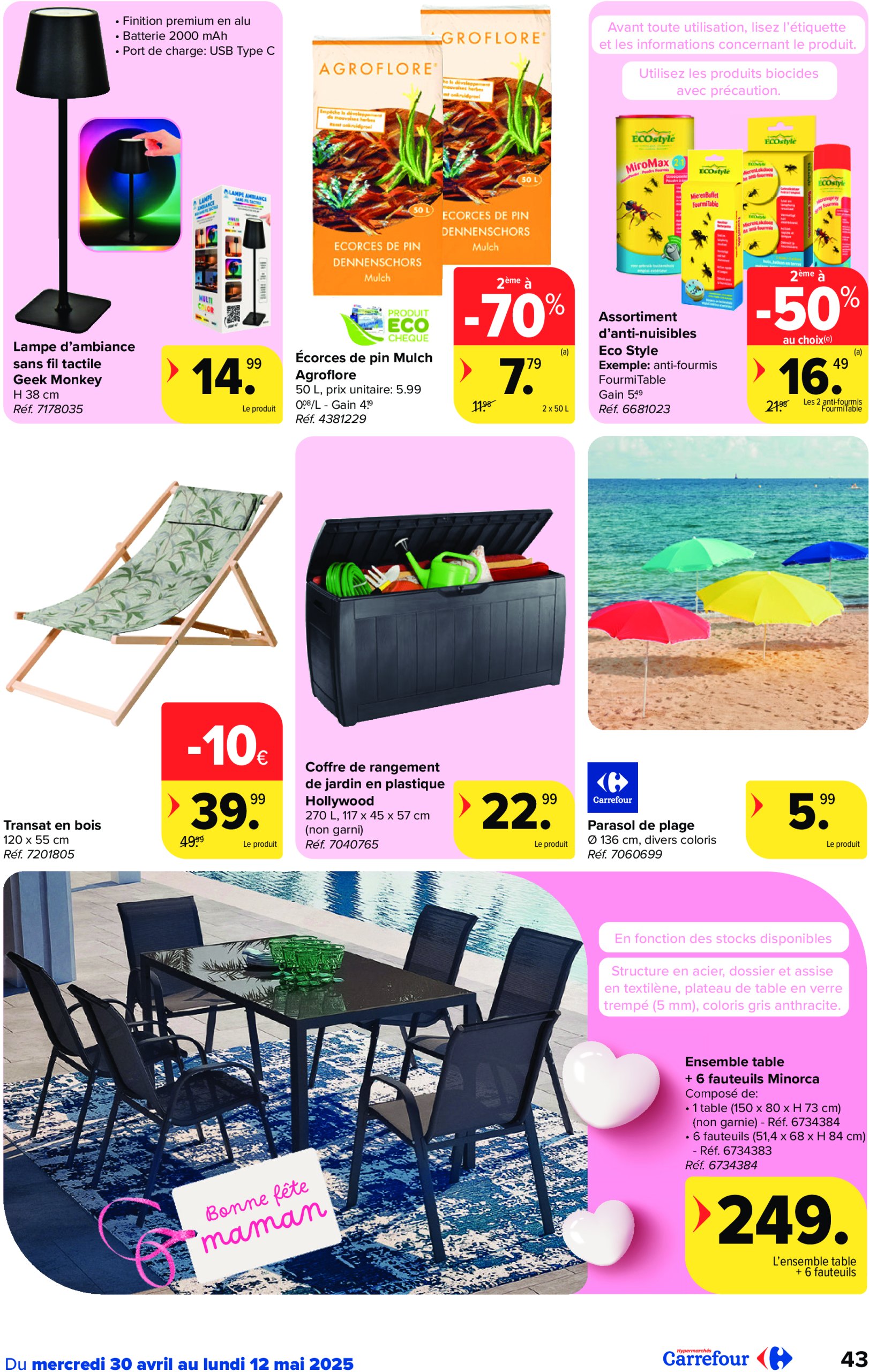 carrefour - Carrefour Hypermarchés folder geldig vanaf 30/04 - 12/05 - page: 43 carrefour - Carrefour Hypermarchés folder geldig vanaf 30/04 - 12/05 - page: 43