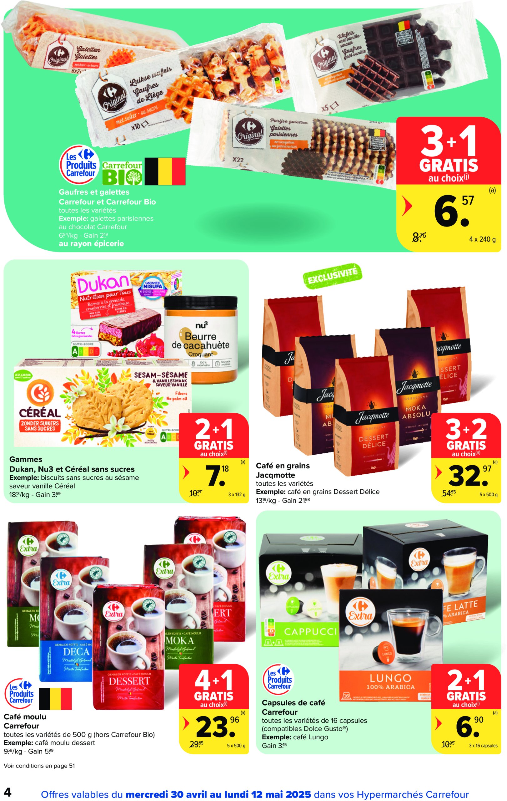 carrefour - Carrefour Hypermarchés folder geldig vanaf 30/04 - 12/05 - page: 4 carrefour - Carrefour Hypermarchés folder geldig vanaf 30/04 - 12/05 - page: 4