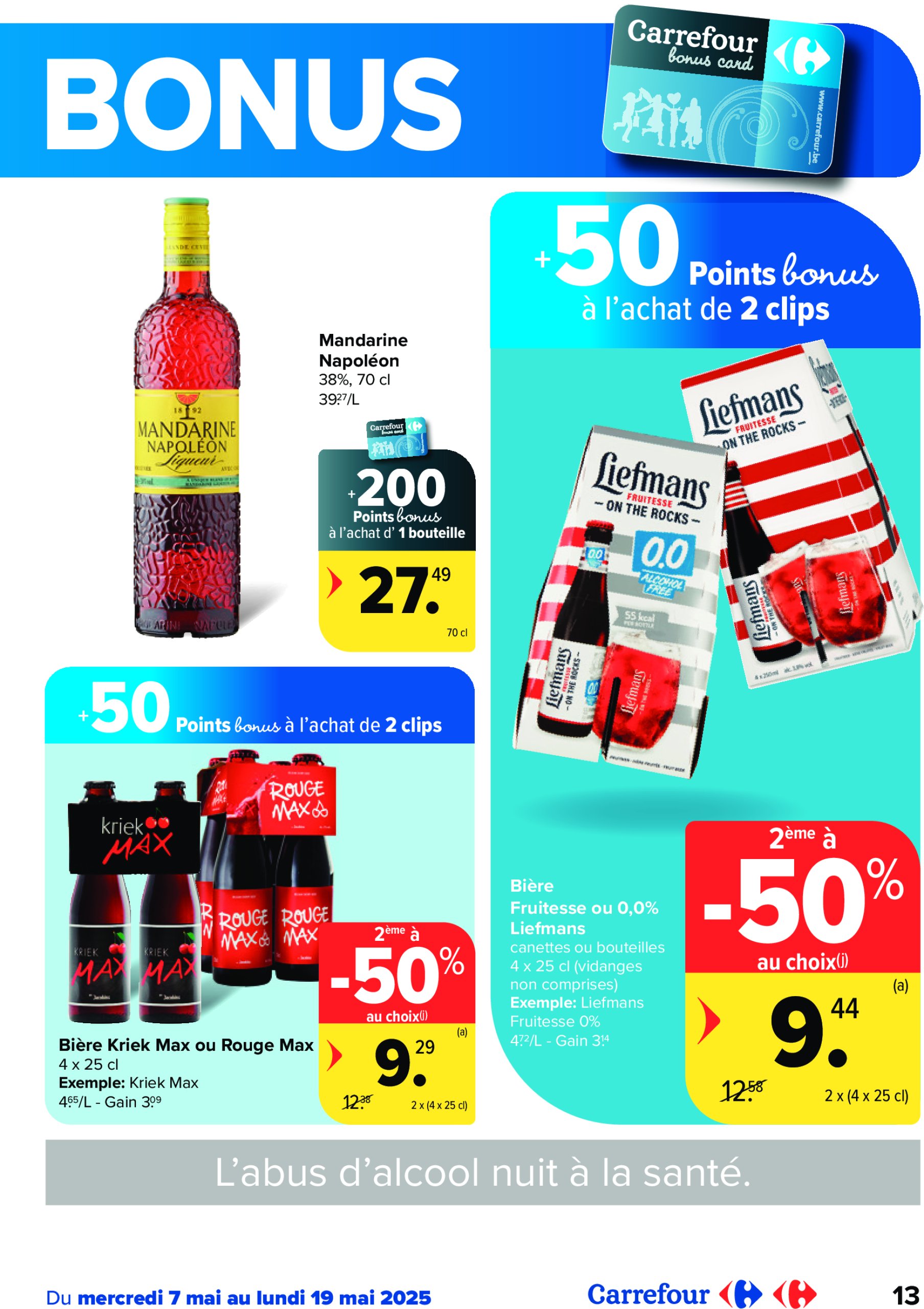 carrefour - Carrefour - Spécial Point Bonus folder geldig vanaf 07/05 - 19/05 - page: 13