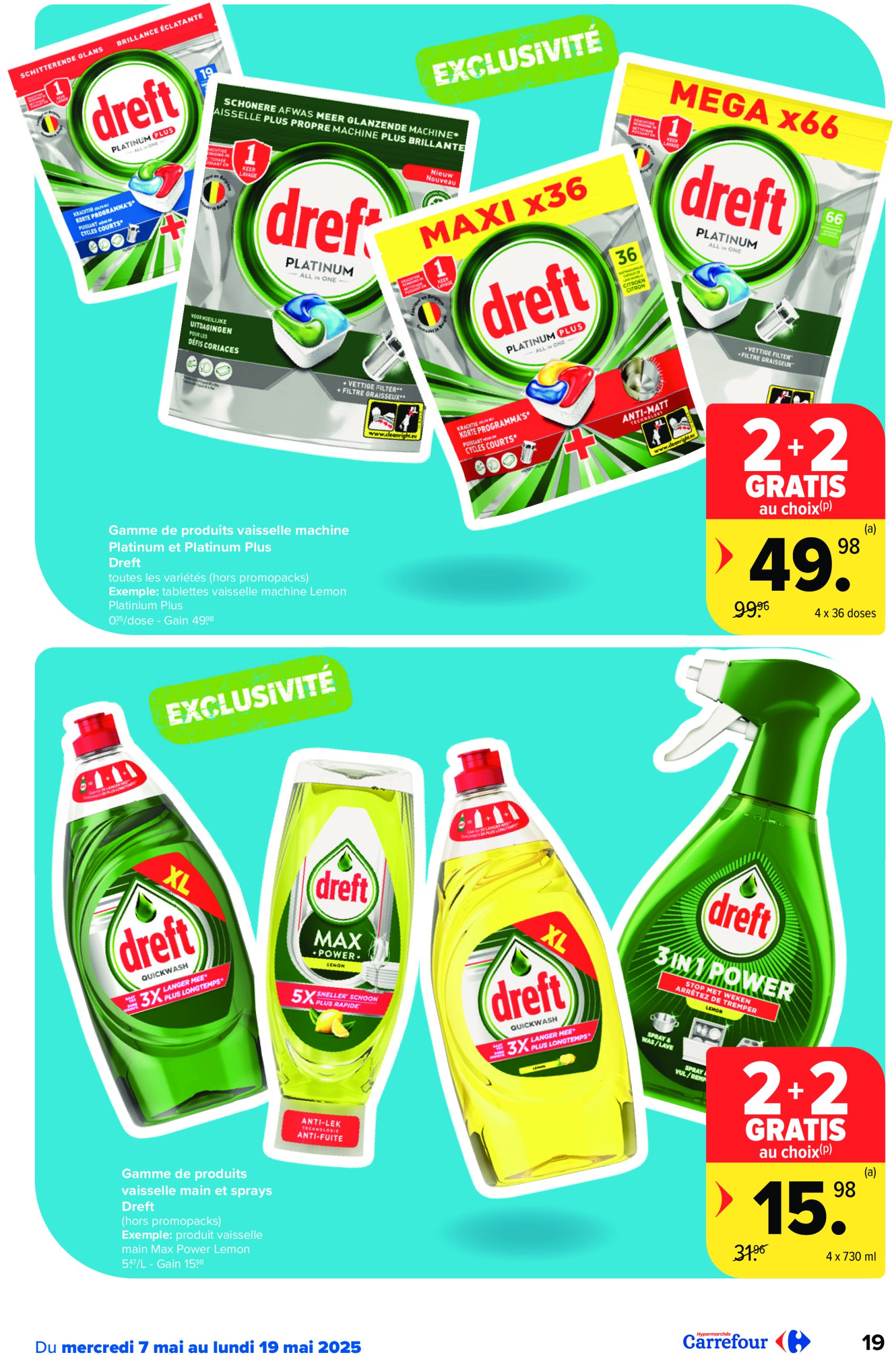 carrefour - Carrefour Hypermarchés folder geldig vanaf 07/05 - 19/05 - page: 19 carrefour - Carrefour Hypermarchés folder geldig vanaf 07/05 - 19/05 - page: 19