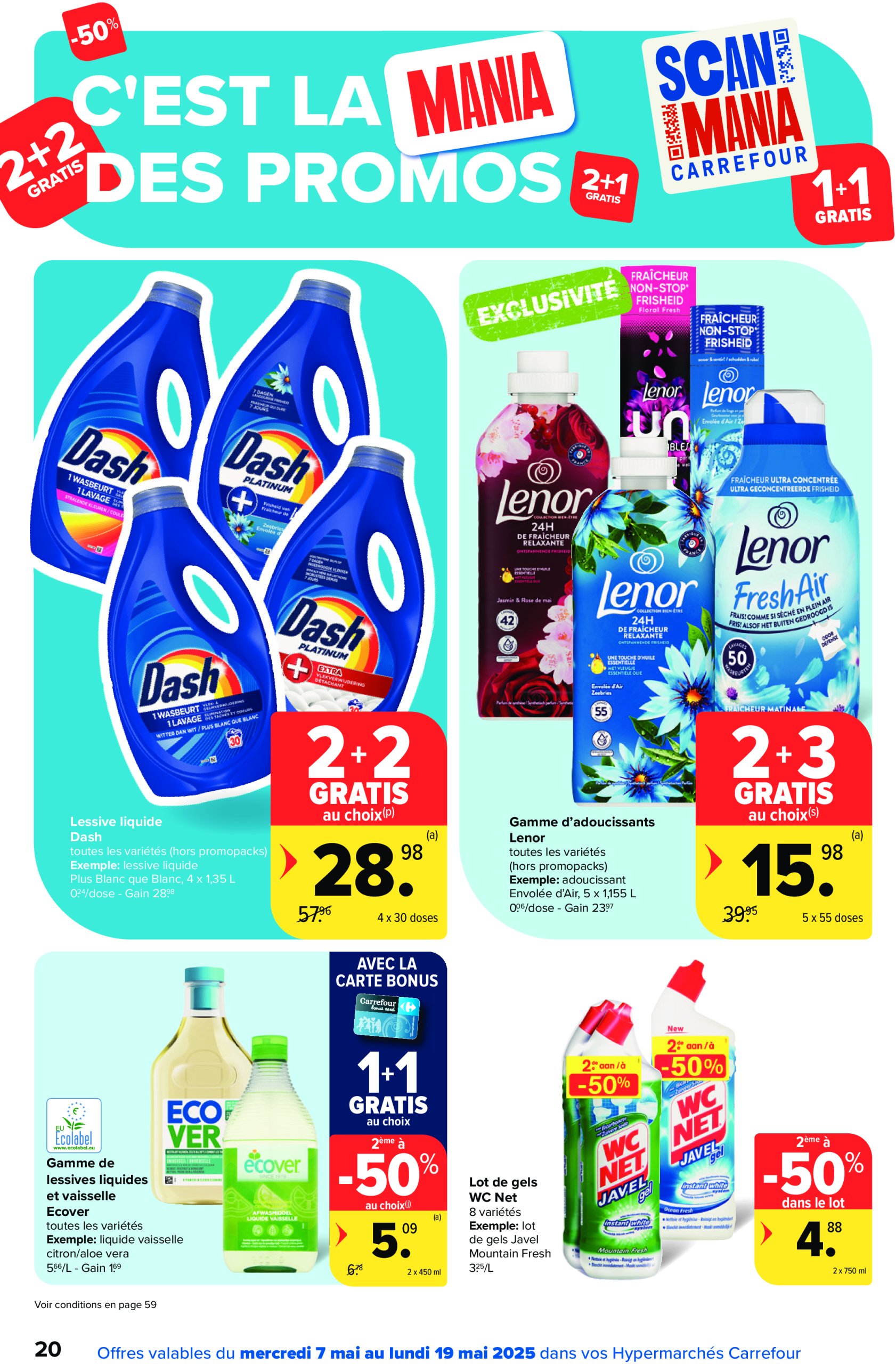 carrefour - Carrefour Hypermarchés folder geldig vanaf 07/05 - 19/05 - page: 20 carrefour - Carrefour Hypermarchés folder geldig vanaf 07/05 - 19/05 - page: 20