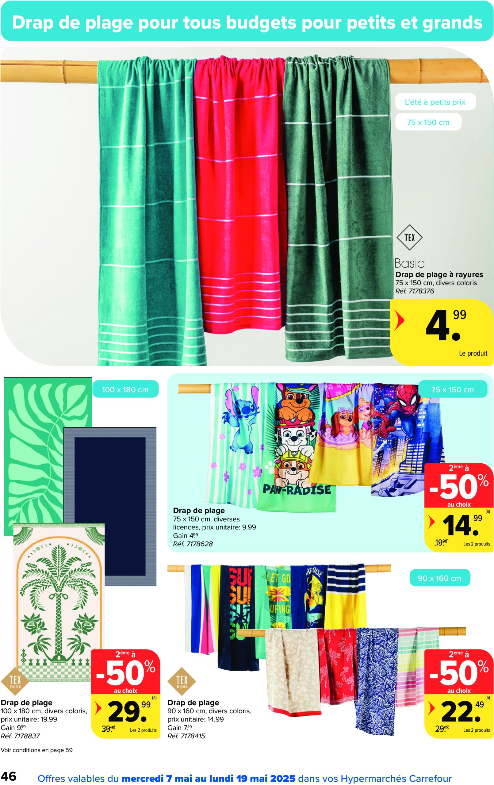 carrefour - Carrefour Hypermarchés folder geldig vanaf 07/05 - 19/05 - page: 46 carrefour - Carrefour Hypermarchés folder geldig vanaf 07/05 - 19/05 - page: 46