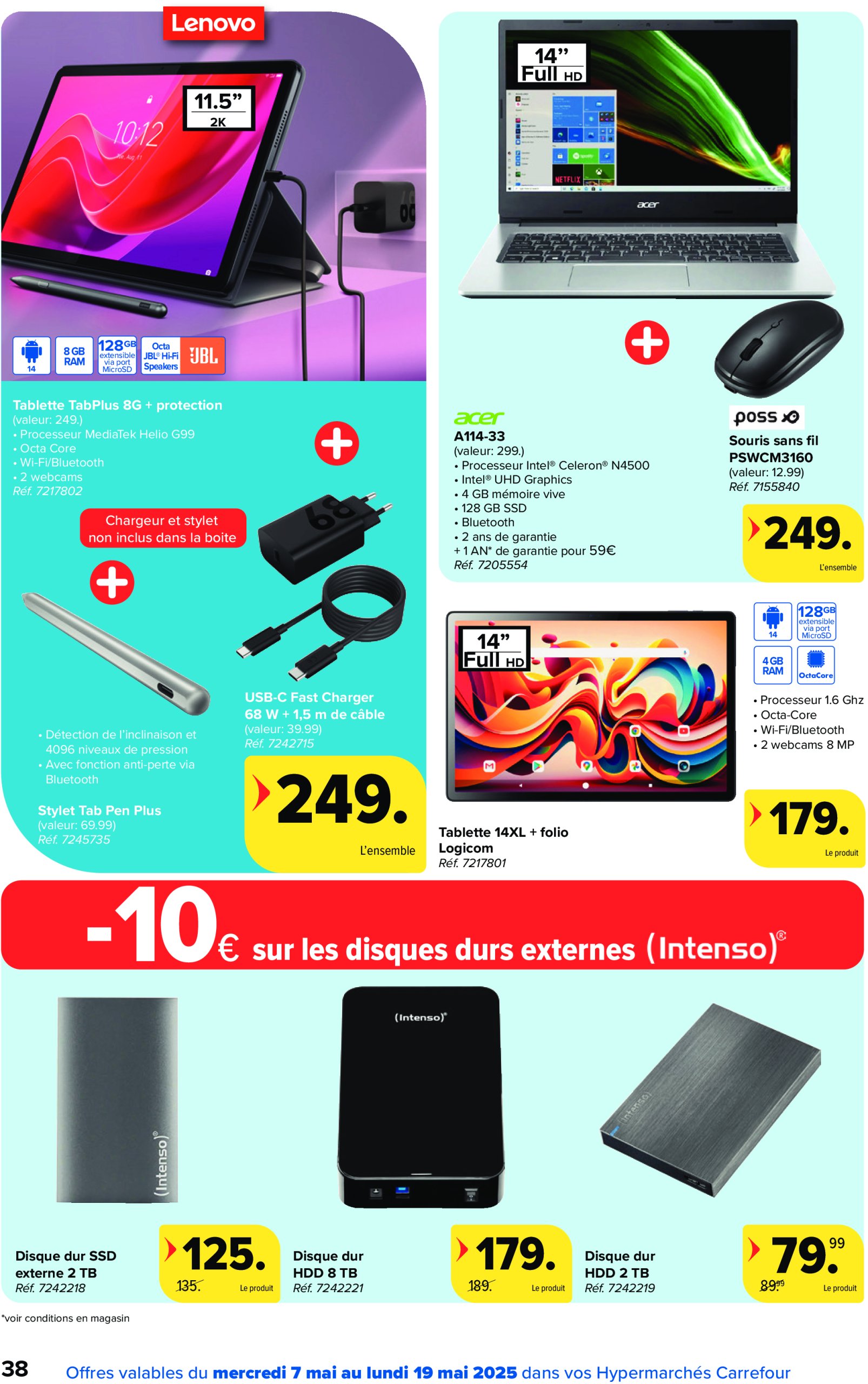 carrefour - Carrefour Hypermarchés folder geldig vanaf 07/05 - 19/05 - page: 38 carrefour - Carrefour Hypermarchés folder geldig vanaf 07/05 - 19/05 - page: 38