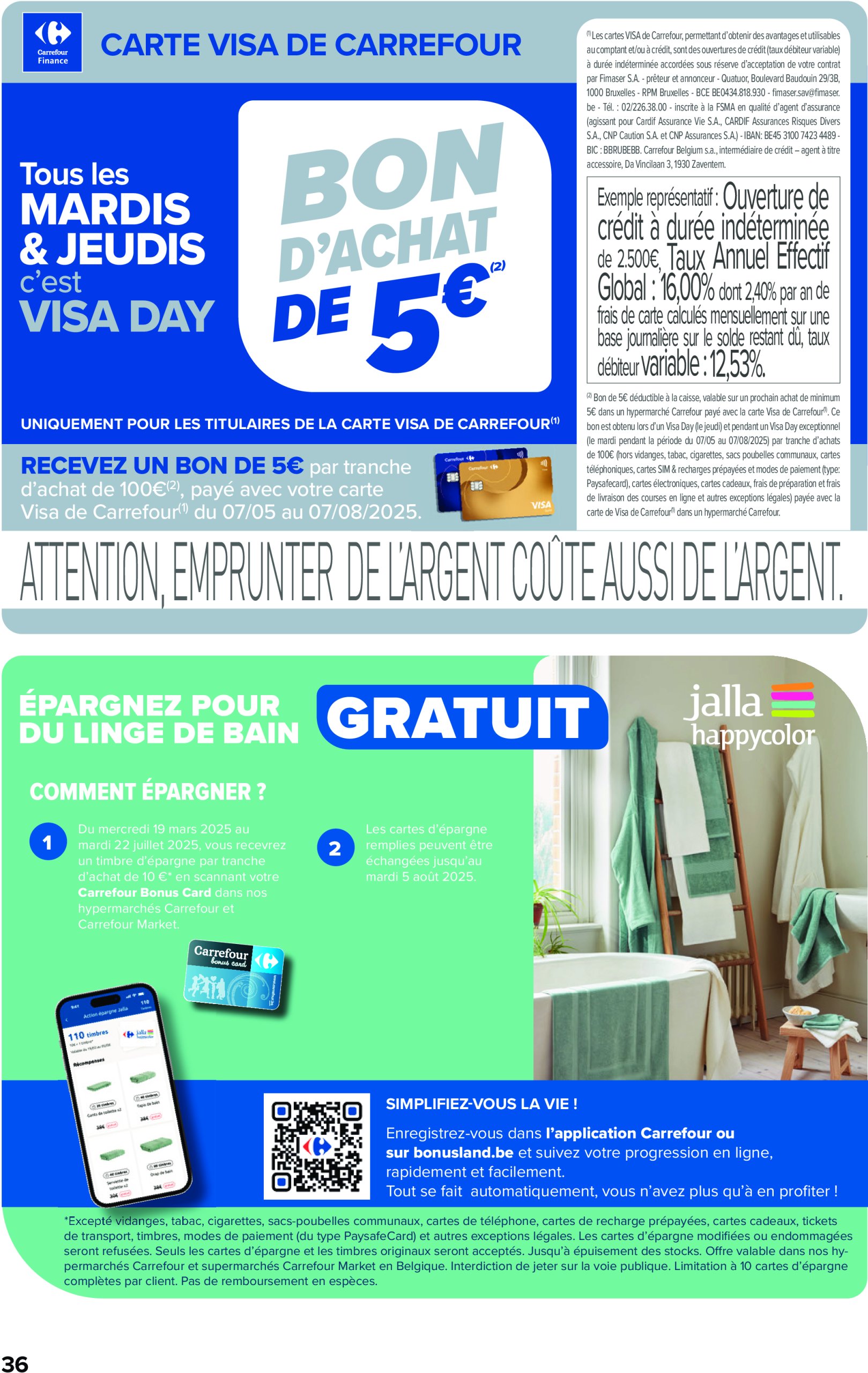 carrefour - Carrefour Hypermarchés folder geldig vanaf 07/05 - 19/05 - page: 36 carrefour - Carrefour Hypermarchés folder geldig vanaf 07/05 - 19/05 - page: 36