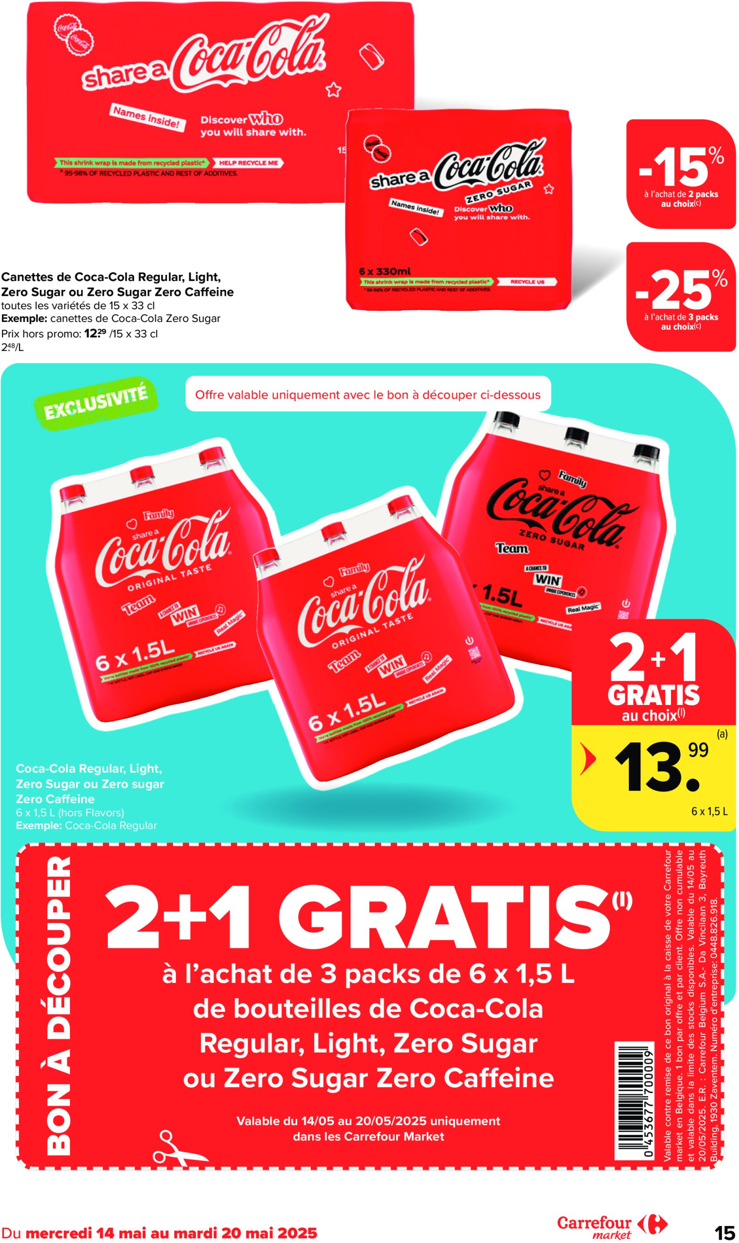 carrefour - Carrefour Market folder geldig vanaf 14/05 - 20/05 - page: 15