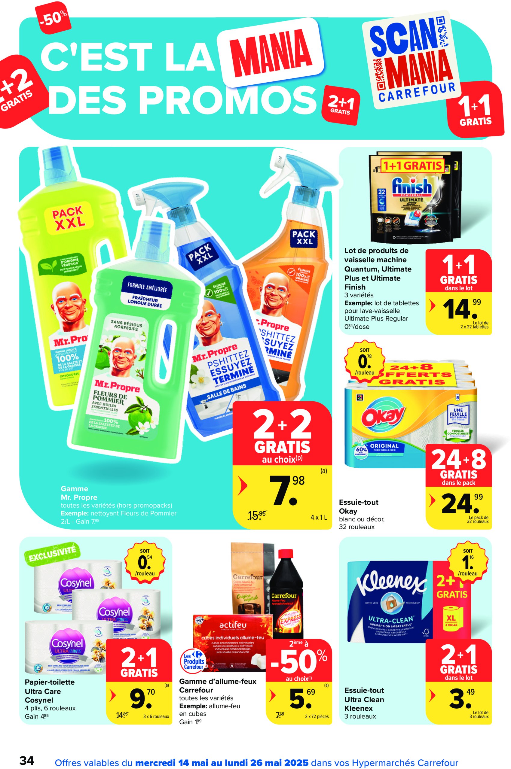 carrefour - Carrefour Hypermarchés folder geldig vanaf 14/05 - 26/05 - page: 34 carrefour - Carrefour Hypermarchés folder geldig vanaf 14/05 - 26/05 - page: 34