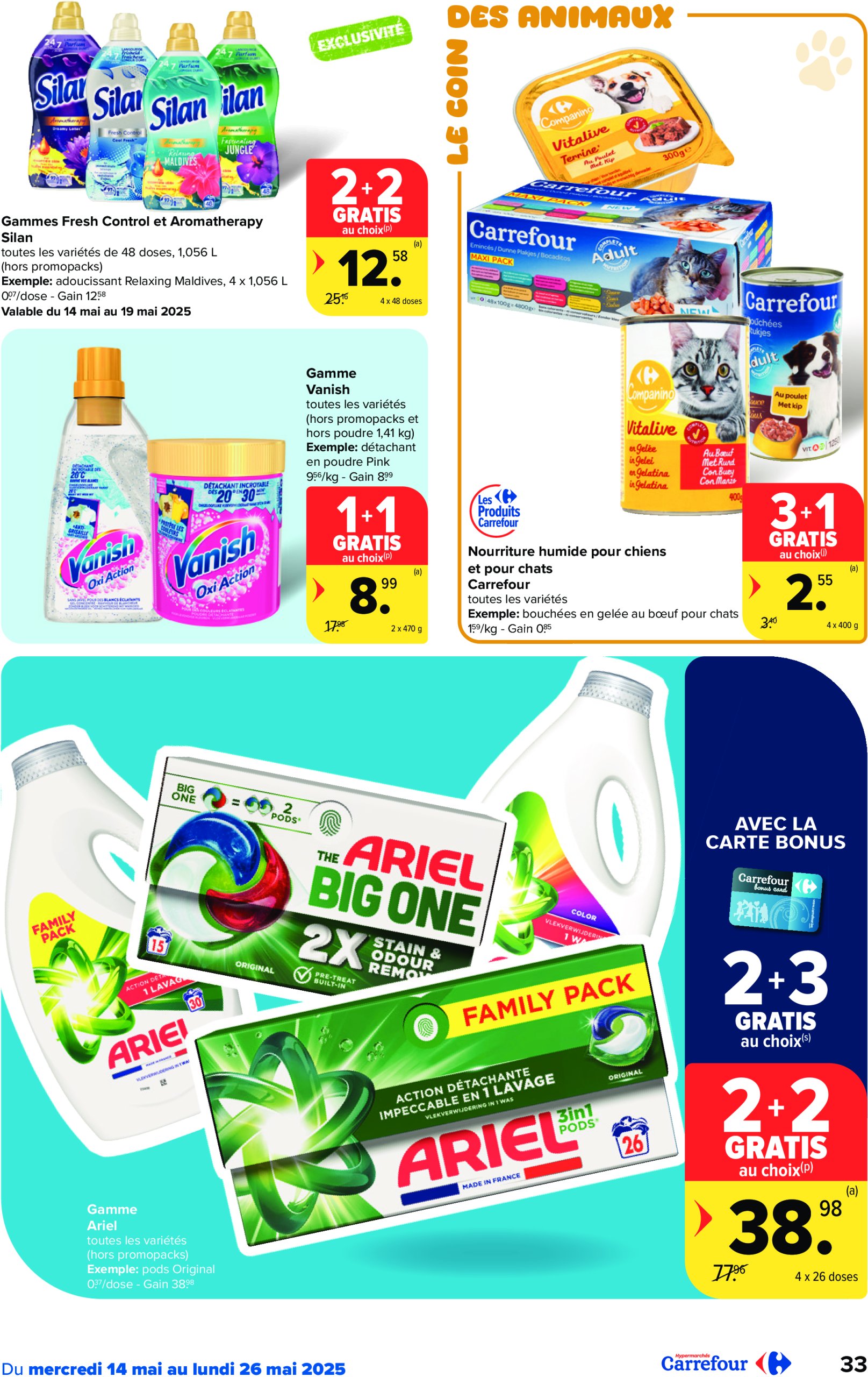 carrefour - Carrefour Hypermarchés folder geldig vanaf 14/05 - 26/05 - page: 33 carrefour - Carrefour Hypermarchés folder geldig vanaf 14/05 - 26/05 - page: 33