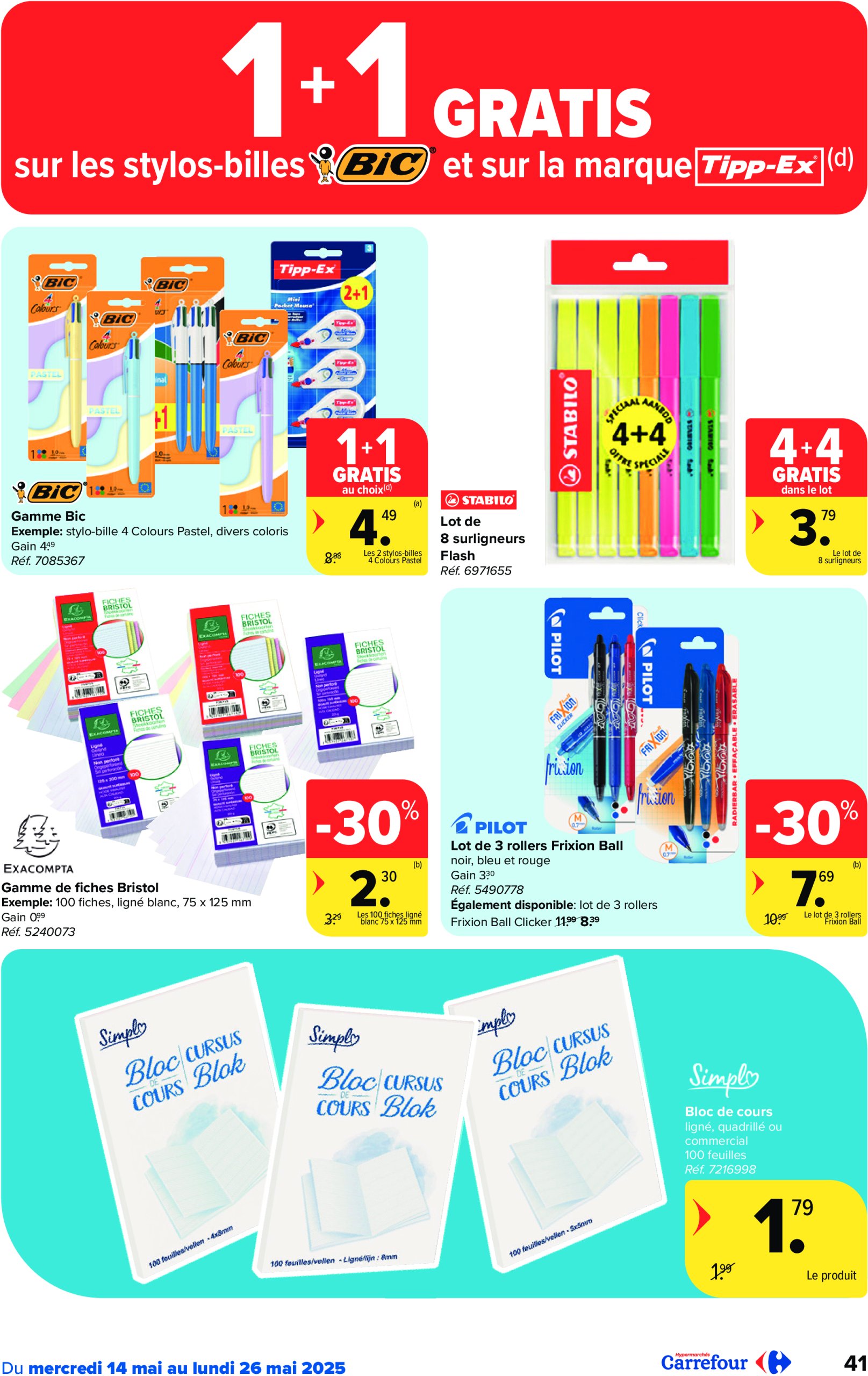 carrefour - Carrefour Hypermarchés folder geldig vanaf 14/05 - 26/05 - page: 41 carrefour - Carrefour Hypermarchés folder geldig vanaf 14/05 - 26/05 - page: 41