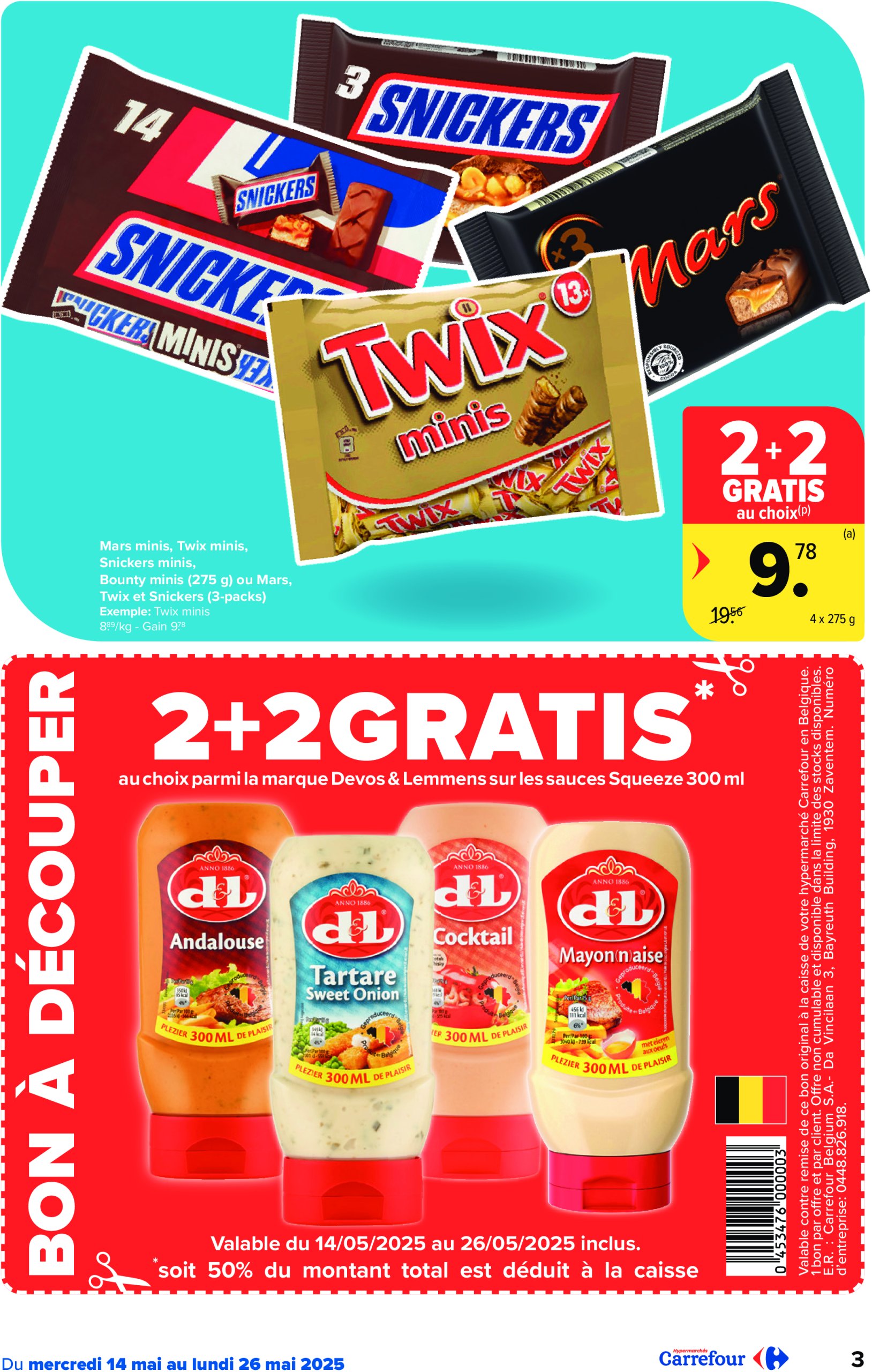 carrefour - Carrefour Hypermarchés folder geldig vanaf 14/05 - 26/05 - page: 3 carrefour - Carrefour Hypermarchés folder geldig vanaf 14/05 - 26/05 - page: 3