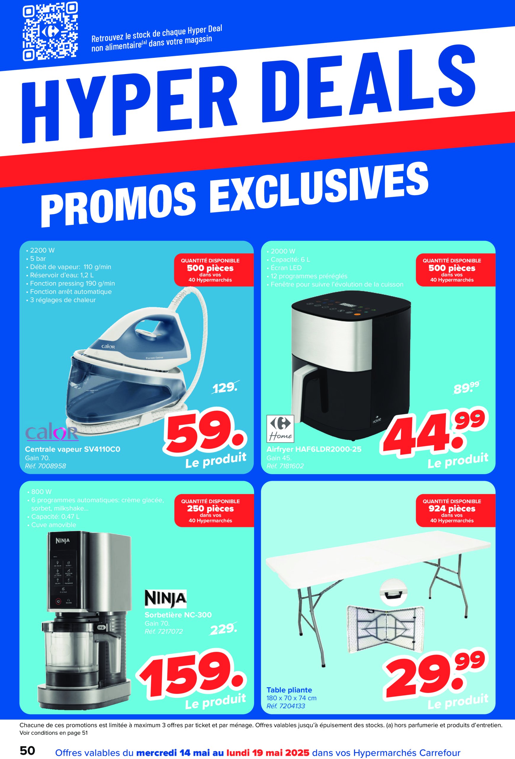 carrefour - Carrefour Hypermarchés folder geldig vanaf 14/05 - 26/05 - page: 50 carrefour - Carrefour Hypermarchés folder geldig vanaf 14/05 - 26/05 - page: 50