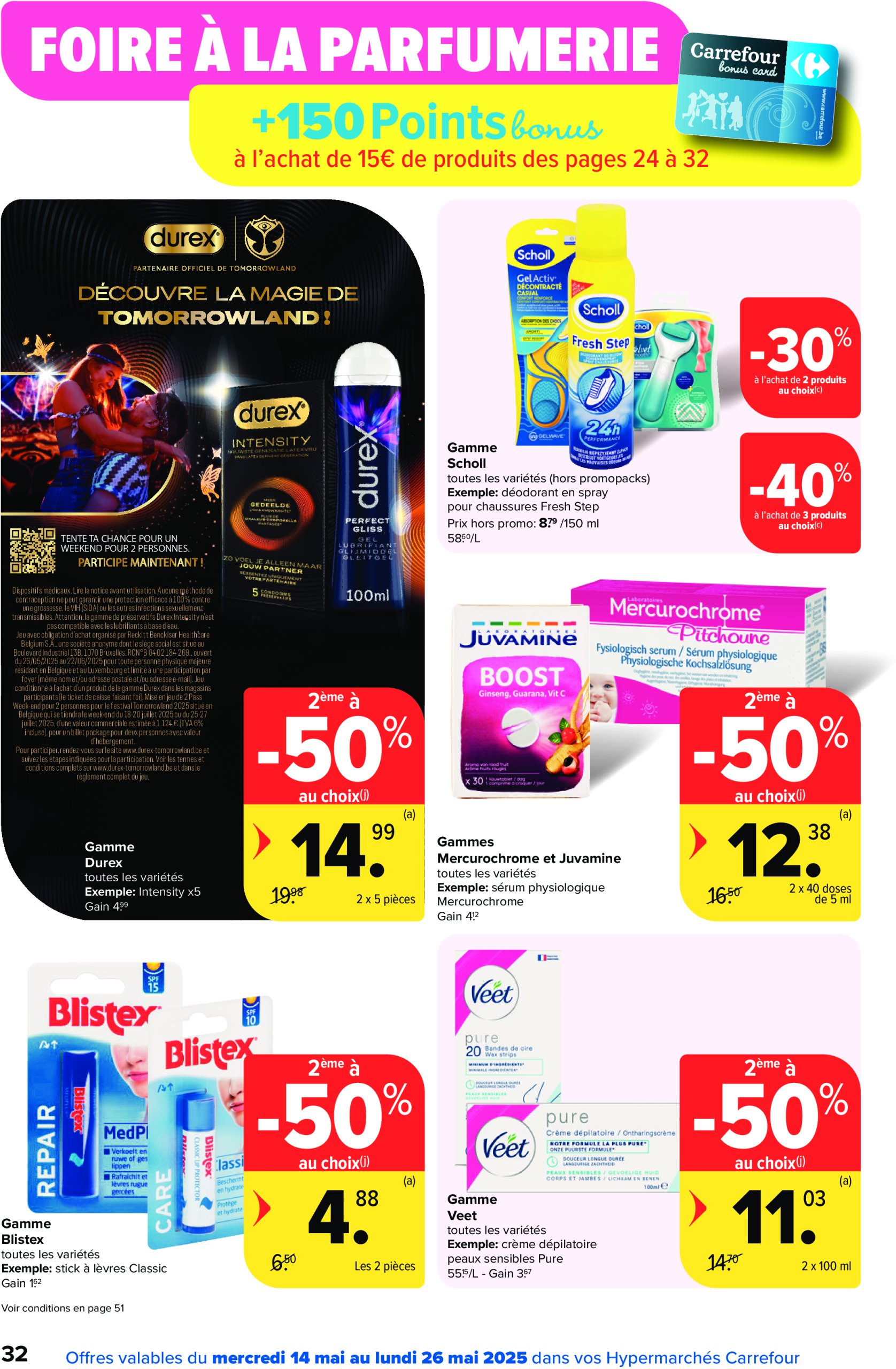 carrefour - Carrefour Hypermarchés folder geldig vanaf 14/05 - 26/05 - page: 32 carrefour - Carrefour Hypermarchés folder geldig vanaf 14/05 - 26/05 - page: 32