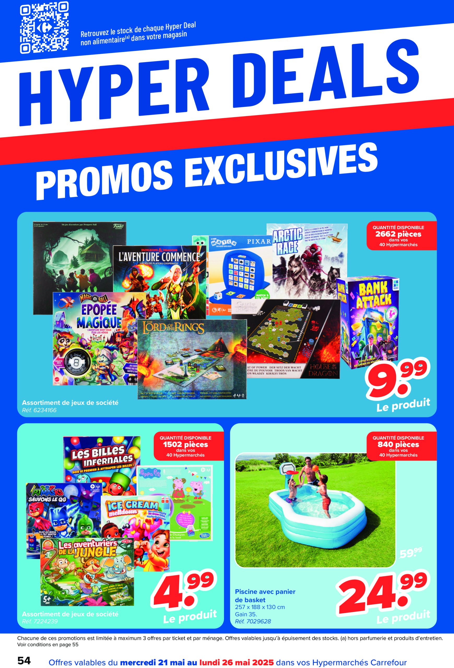 carrefour - Carrefour Hypermarchés folder geldig vanaf 21/05 - 02/06 - page: 54 carrefour - Carrefour Hypermarchés folder geldig vanaf 21/05 - 02/06 - page: 54