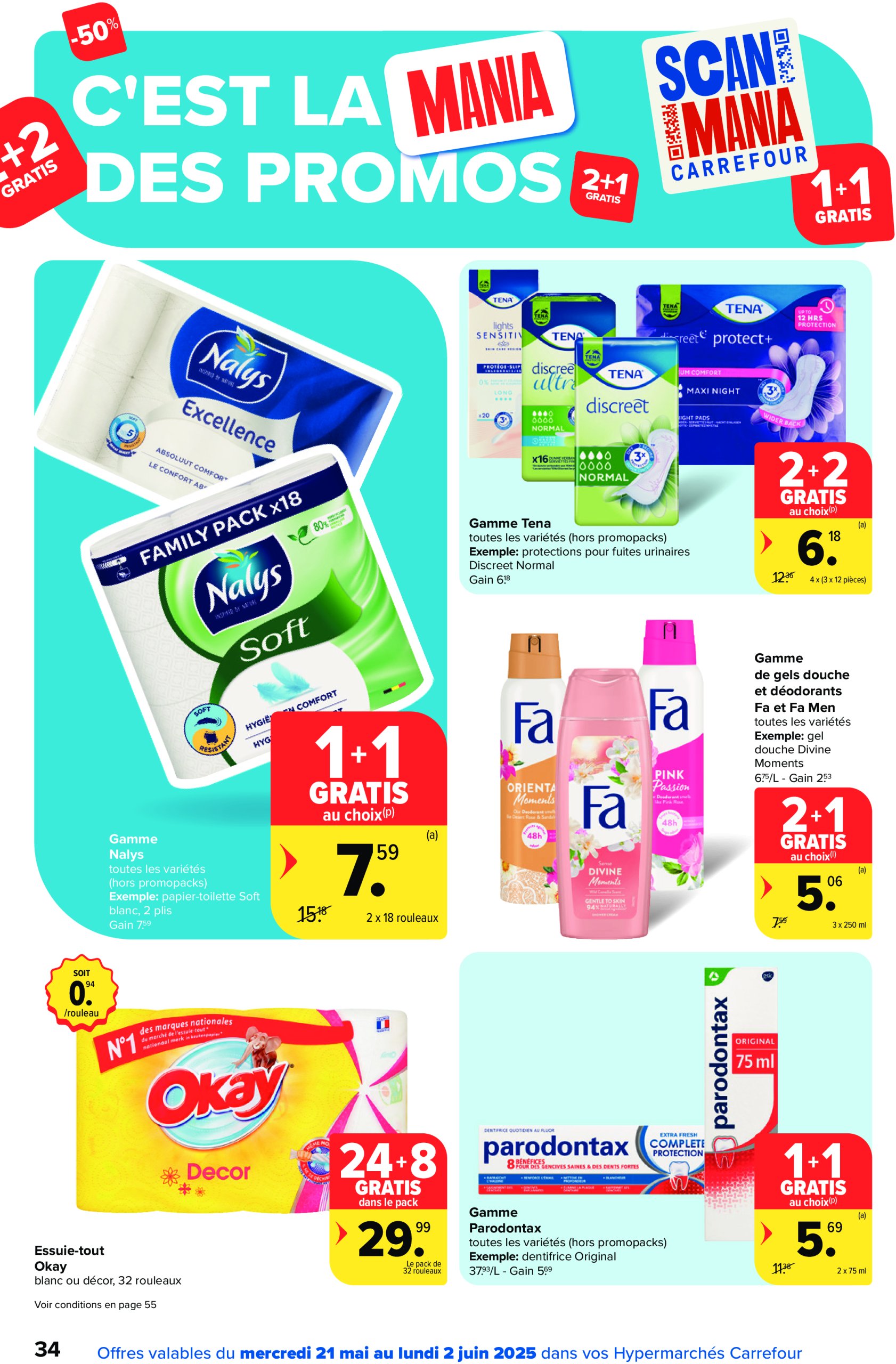carrefour - Carrefour Hypermarchés folder geldig vanaf 21/05 - 02/06 - page: 34 carrefour - Carrefour Hypermarchés folder geldig vanaf 21/05 - 02/06 - page: 34