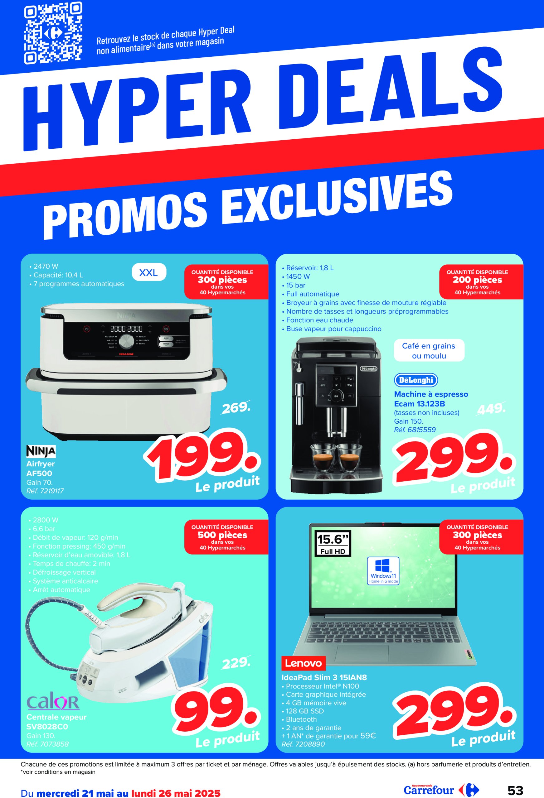 carrefour - Carrefour Hypermarchés folder geldig vanaf 21/05 - 02/06 - page: 53 carrefour - Carrefour Hypermarchés folder geldig vanaf 21/05 - 02/06 - page: 53