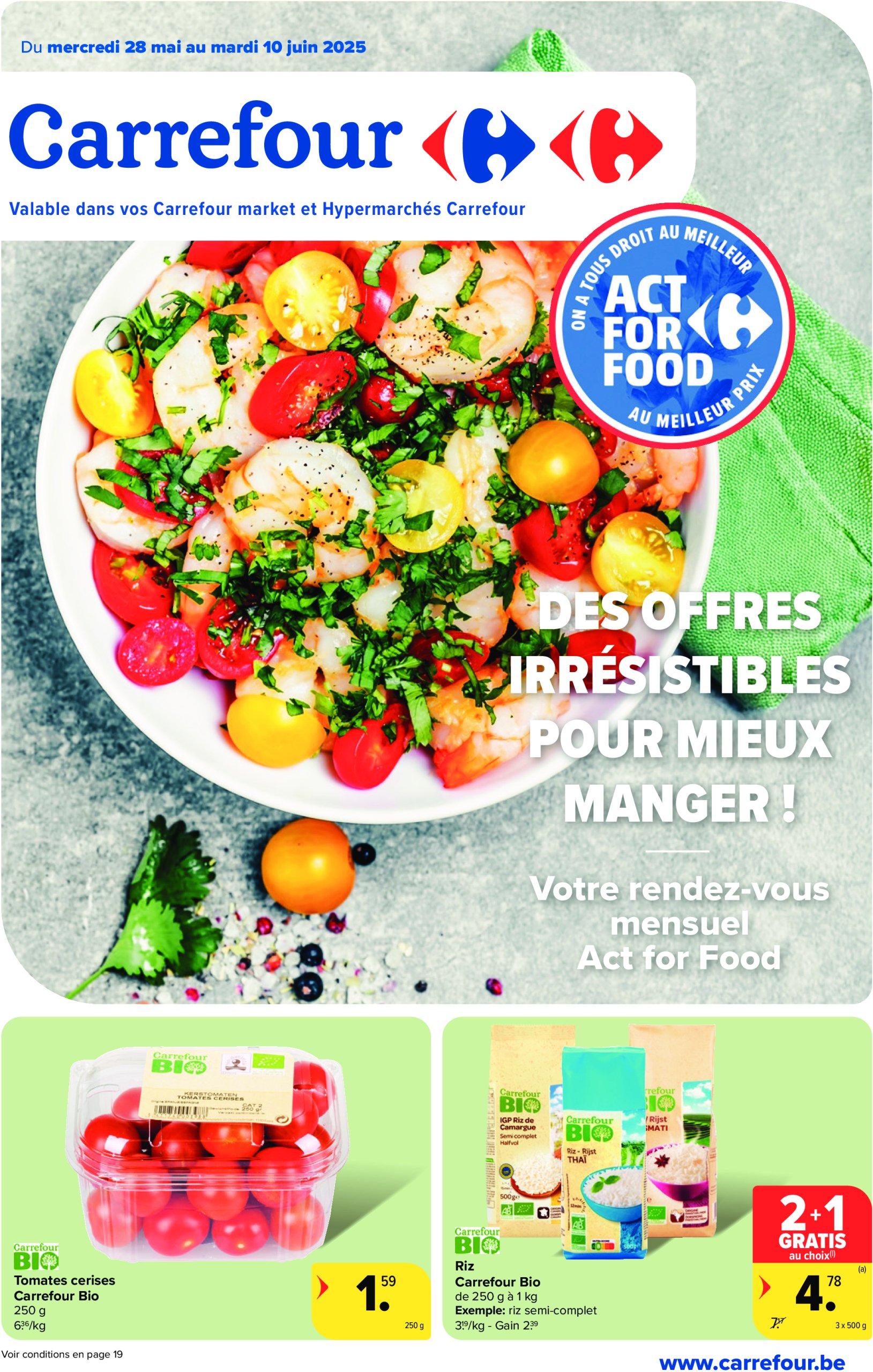 carrefour - Carrefour - Act for food folder geldig vanaf 28/05 - 10/06