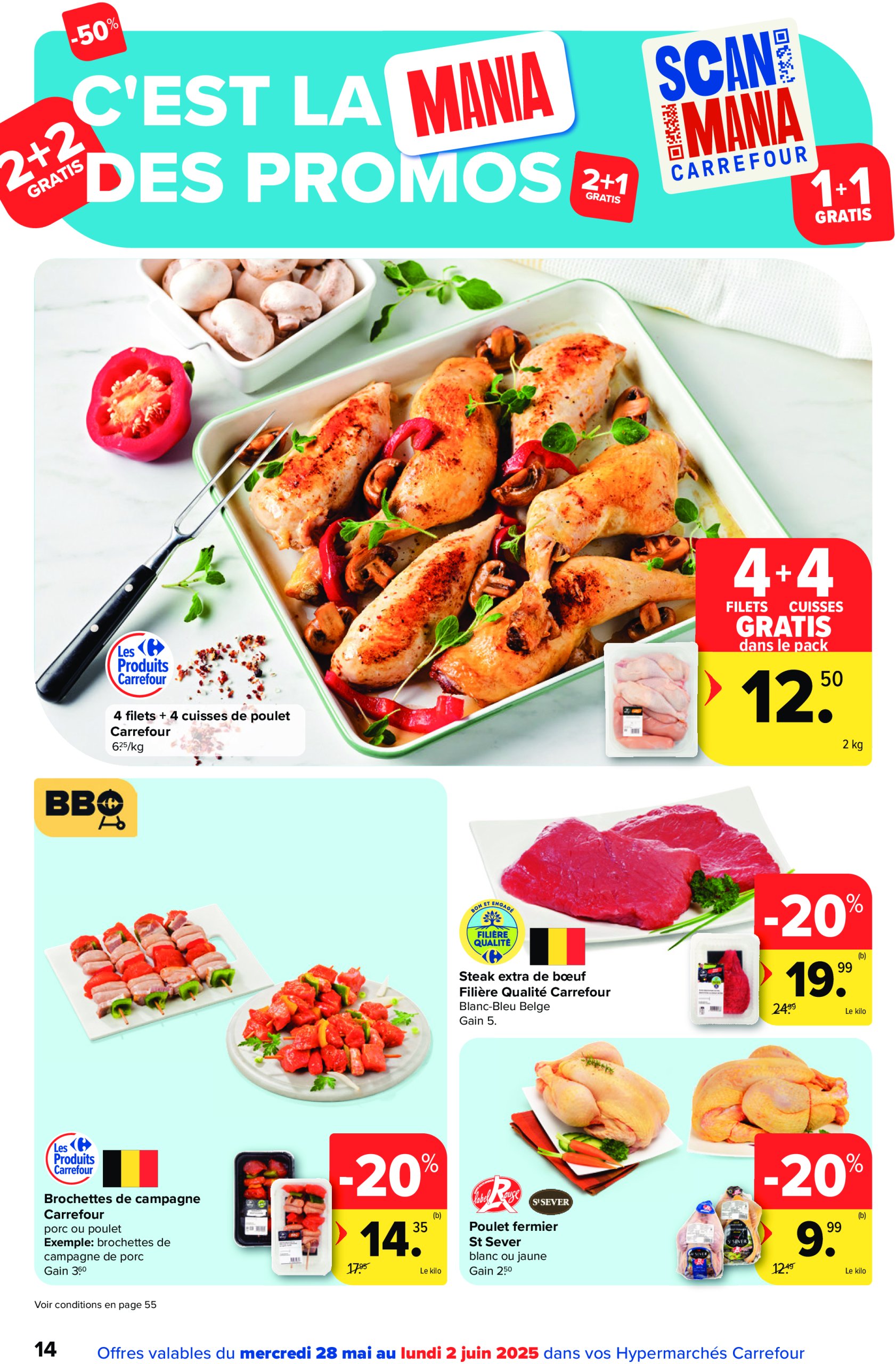 carrefour - Carrefour Hypermarchés folder geldig vanaf 28/05 - 10/06 - page: 14 carrefour - Carrefour Hypermarchés folder geldig vanaf 28/05 - 10/06 - page: 14