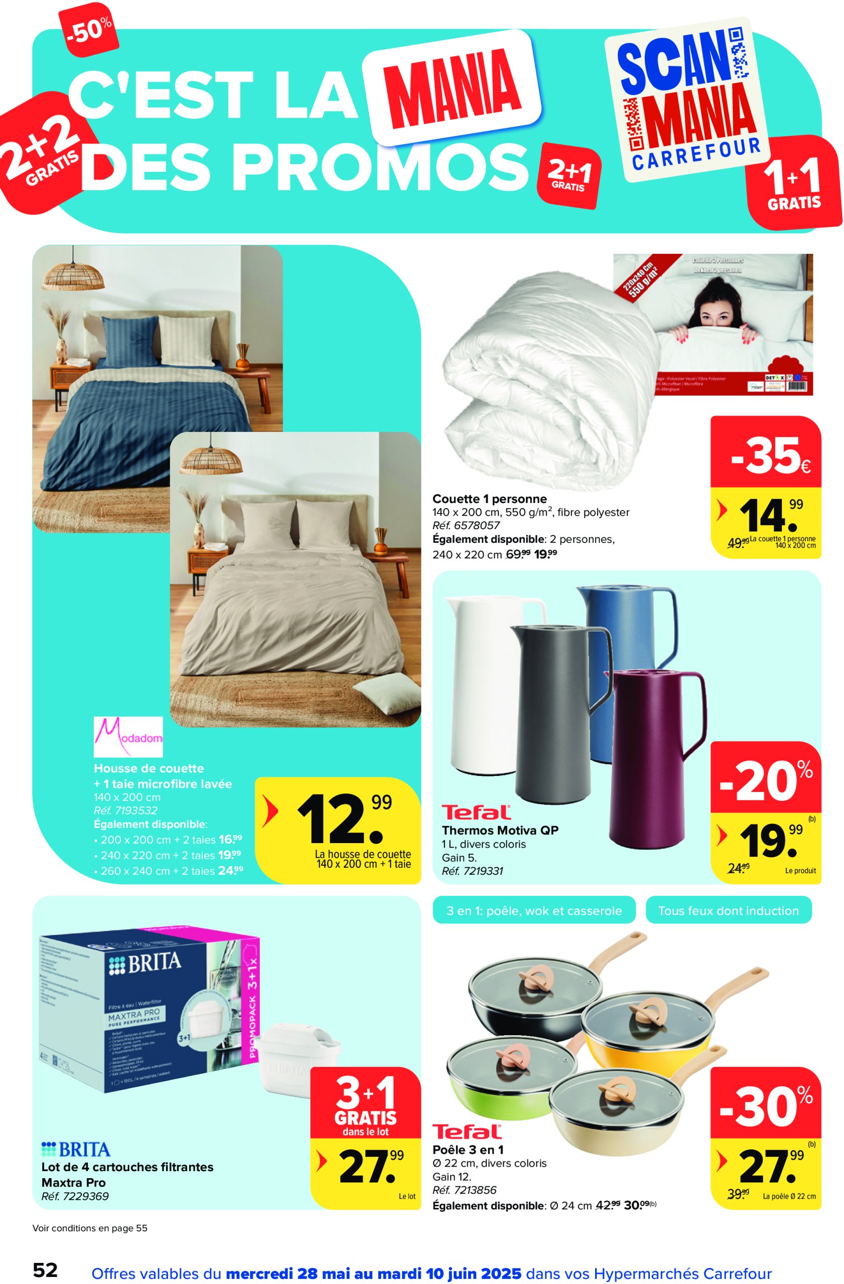 carrefour - Carrefour Hypermarchés folder geldig vanaf 28/05 - 10/06 - page: 52 carrefour - Carrefour Hypermarchés folder geldig vanaf 28/05 - 10/06 - page: 52