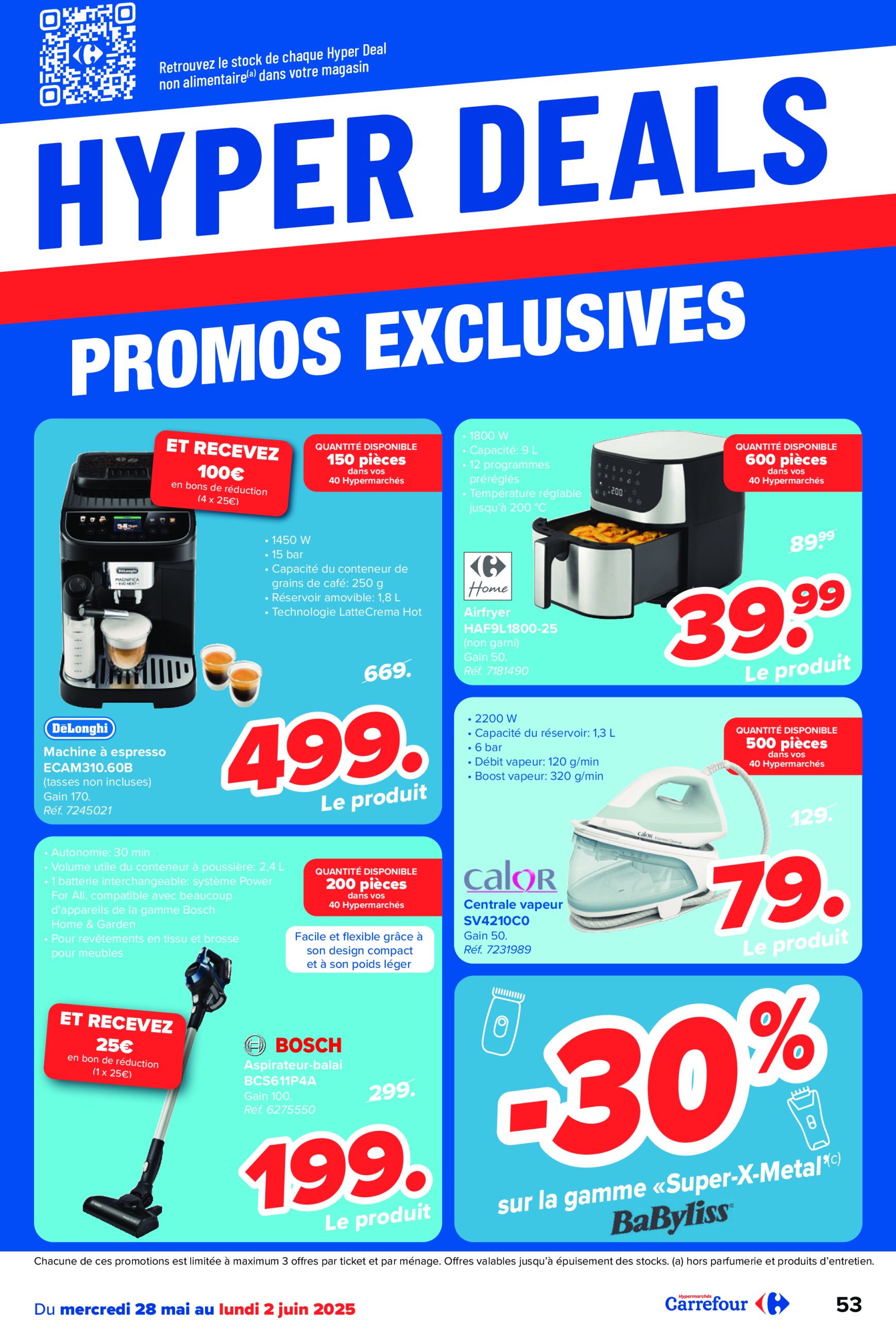 carrefour - Carrefour Hypermarchés folder geldig vanaf 28/05 - 10/06 - page: 53 carrefour - Carrefour Hypermarchés folder geldig vanaf 28/05 - 10/06 - page: 53