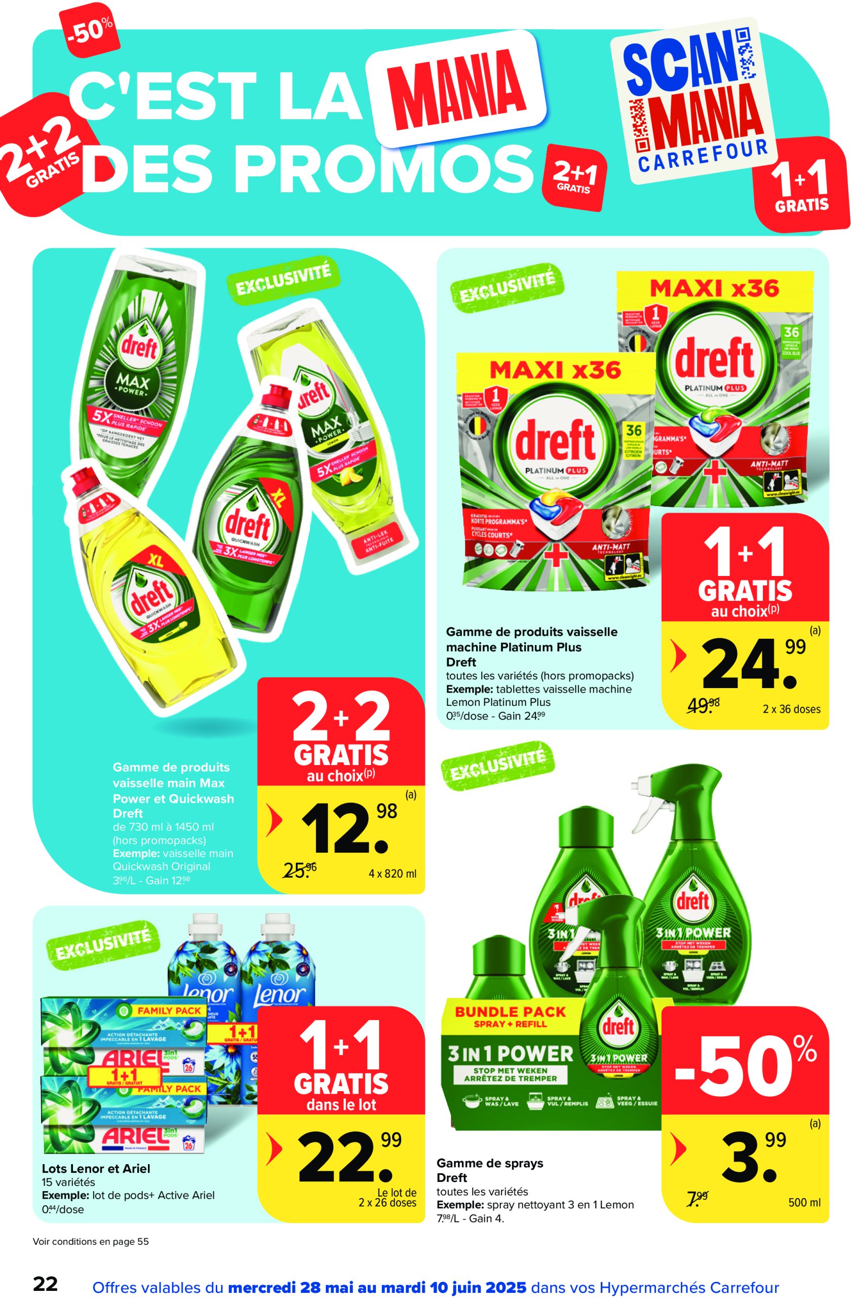 carrefour - Carrefour Hypermarchés folder geldig vanaf 28/05 - 10/06 - page: 22 carrefour - Carrefour Hypermarchés folder geldig vanaf 28/05 - 10/06 - page: 22