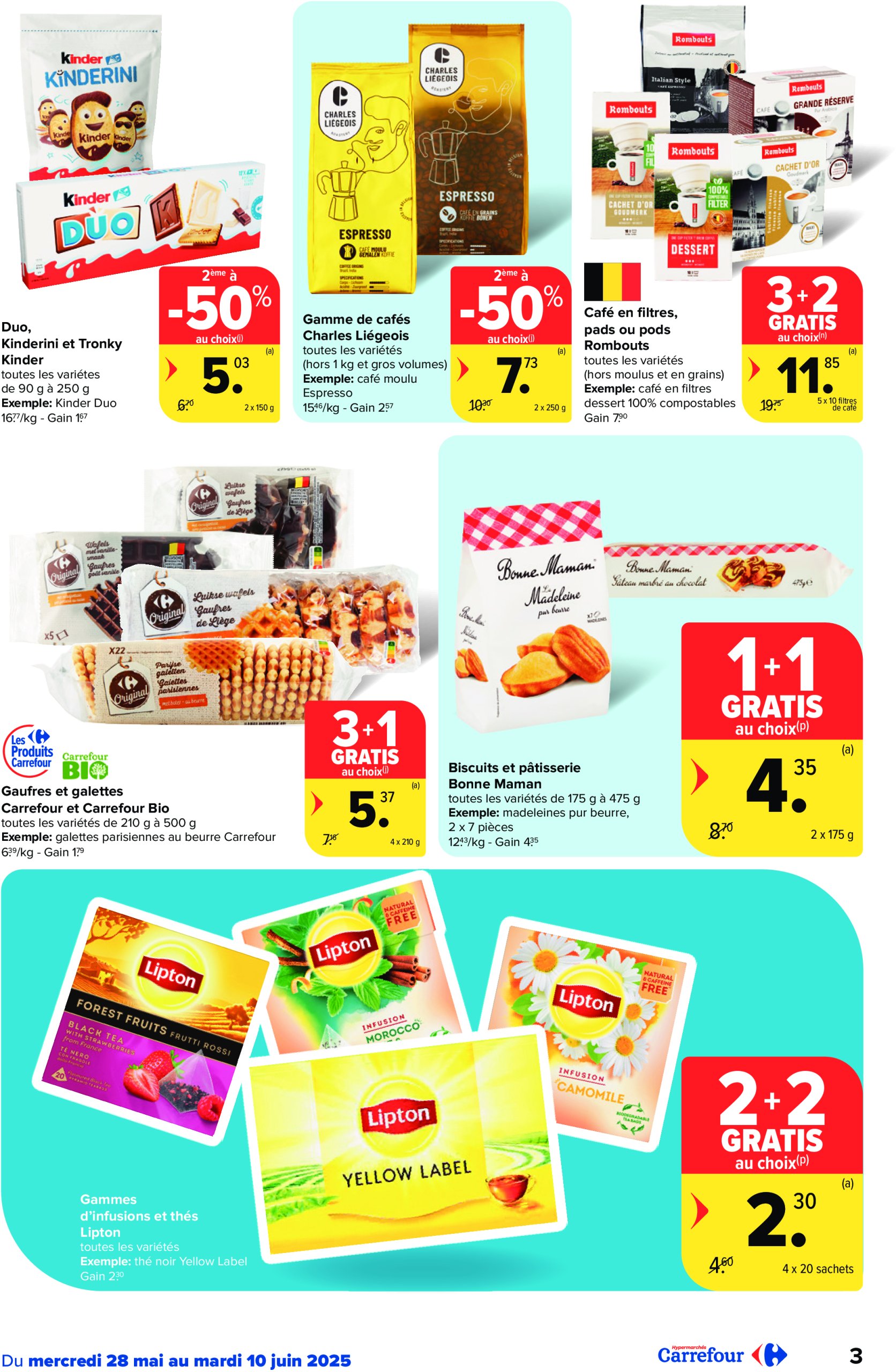 carrefour - Carrefour Hypermarchés folder geldig vanaf 28/05 - 10/06 - page: 3 carrefour - Carrefour Hypermarchés folder geldig vanaf 28/05 - 10/06 - page: 3