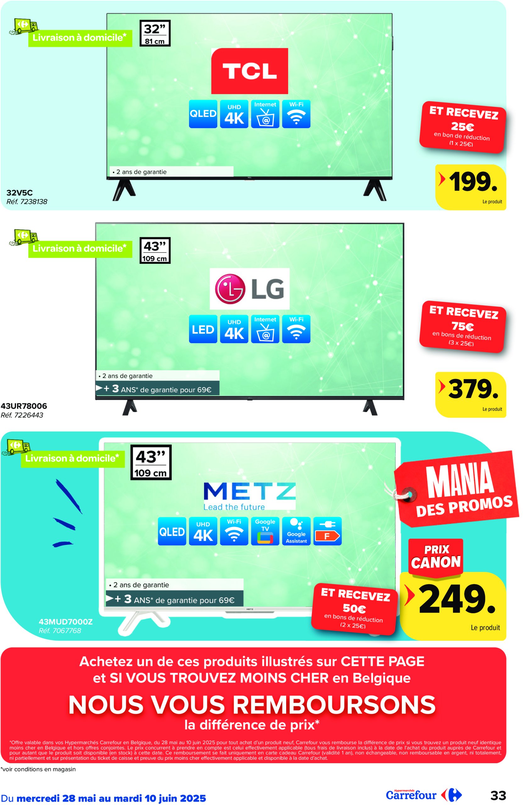 carrefour - Carrefour Hypermarchés folder geldig vanaf 28/05 - 10/06 - page: 33 carrefour - Carrefour Hypermarchés folder geldig vanaf 28/05 - 10/06 - page: 33