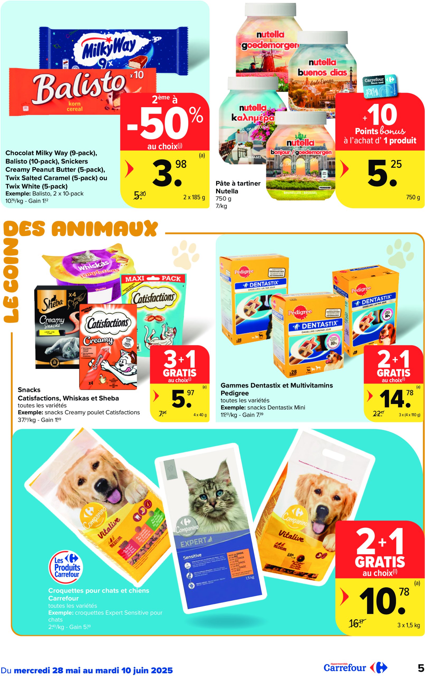 carrefour - Carrefour Hypermarchés folder geldig vanaf 28/05 - 10/06 - page: 5 carrefour - Carrefour Hypermarchés folder geldig vanaf 28/05 - 10/06 - page: 5