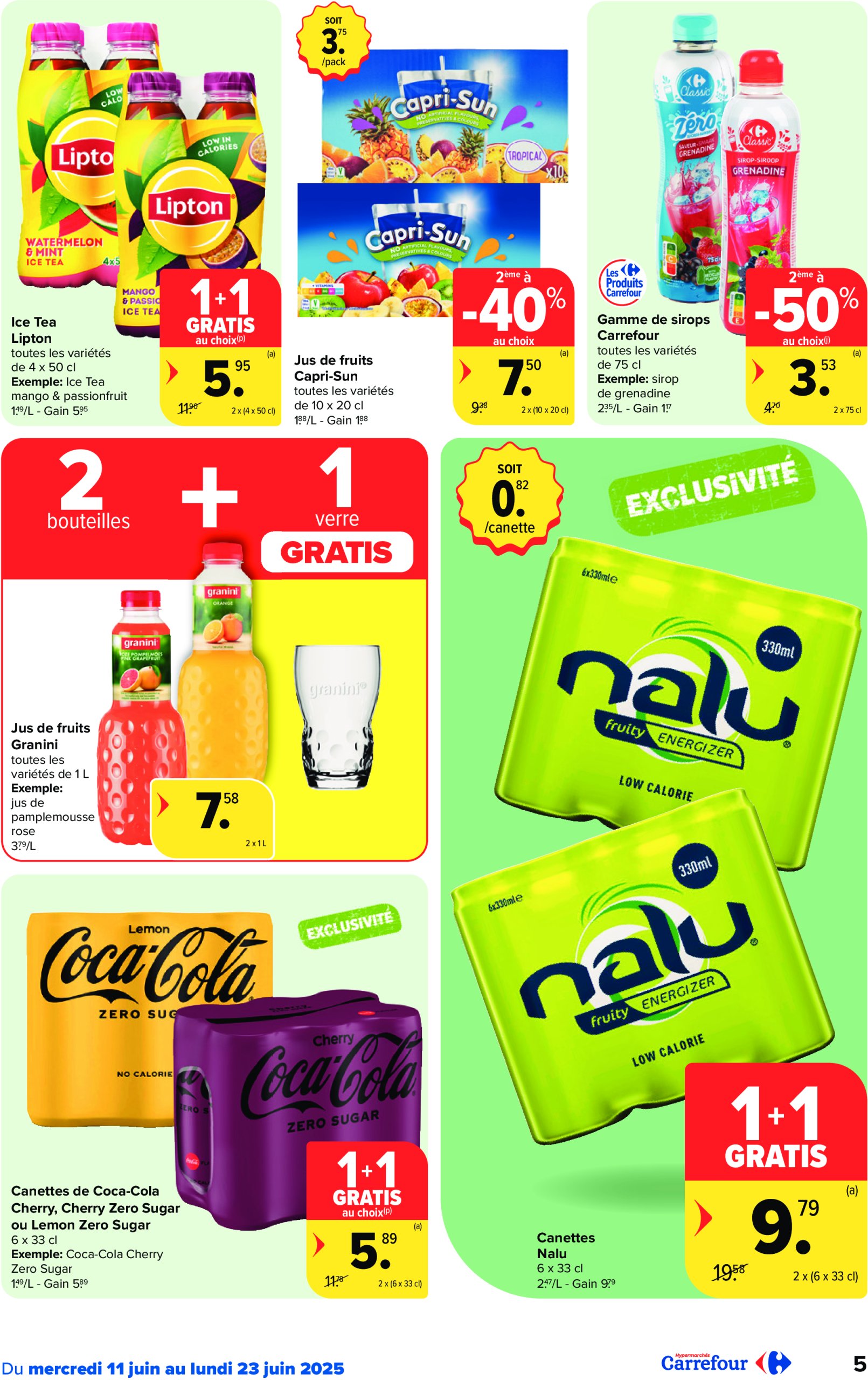 carrefour - Carrefour Hypermarchés folder geldig vanaf 11/06 - 23/06 - page: 5 carrefour - Carrefour Hypermarchés folder geldig vanaf 11/06 - 23/06 - page: 5