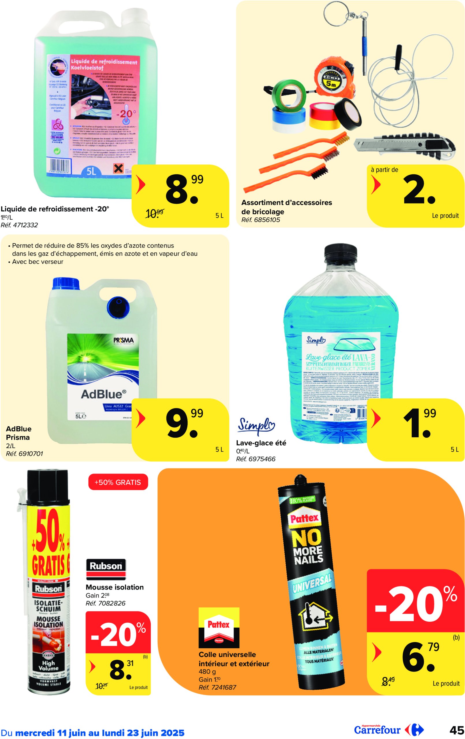 carrefour - Carrefour Hypermarchés folder geldig vanaf 11/06 - 23/06 - page: 45 carrefour - Carrefour Hypermarchés folder geldig vanaf 11/06 - 23/06 - page: 45