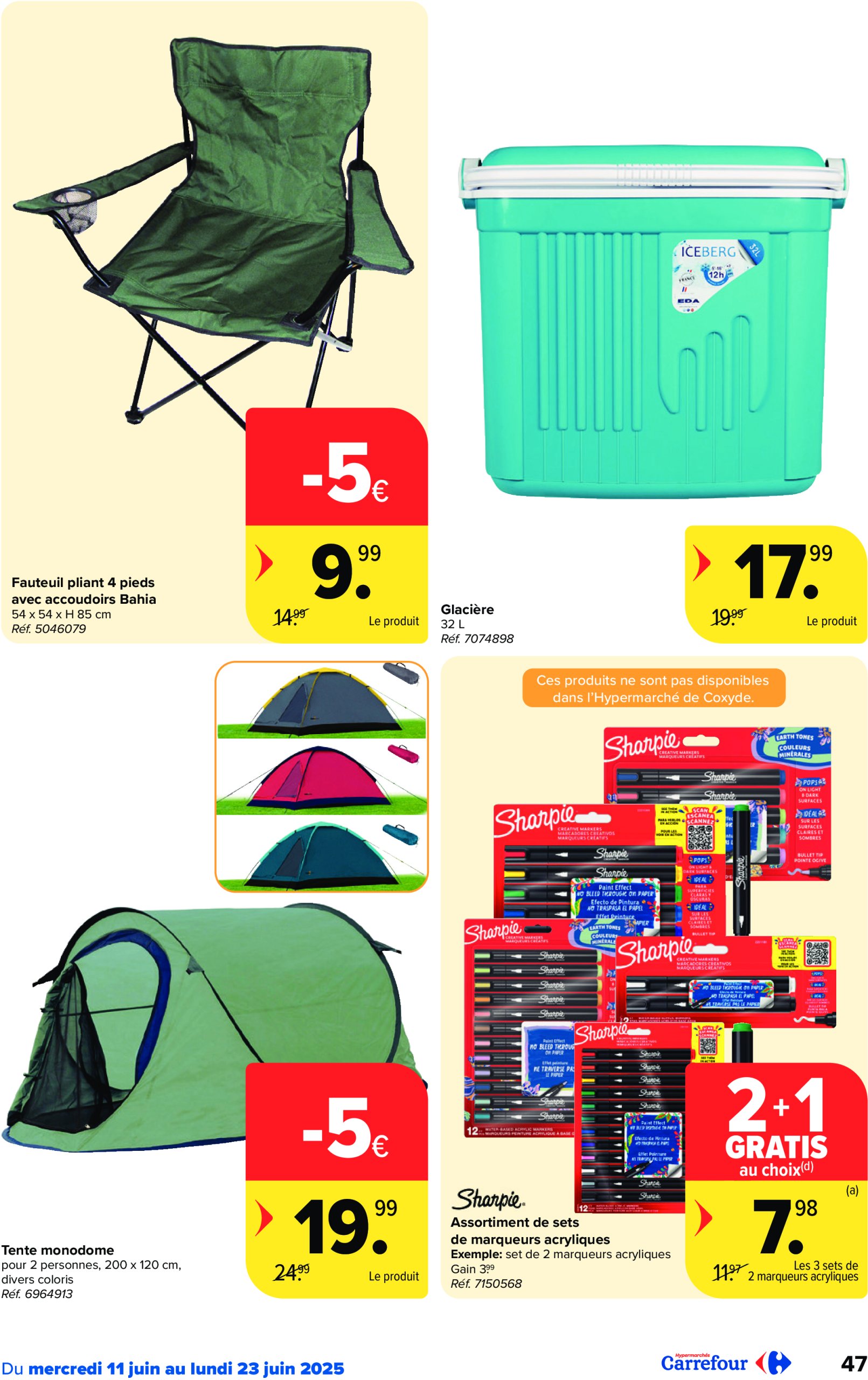 carrefour - Carrefour Hypermarchés folder geldig vanaf 11/06 - 23/06 - page: 47 carrefour - Carrefour Hypermarchés folder geldig vanaf 11/06 - 23/06 - page: 47